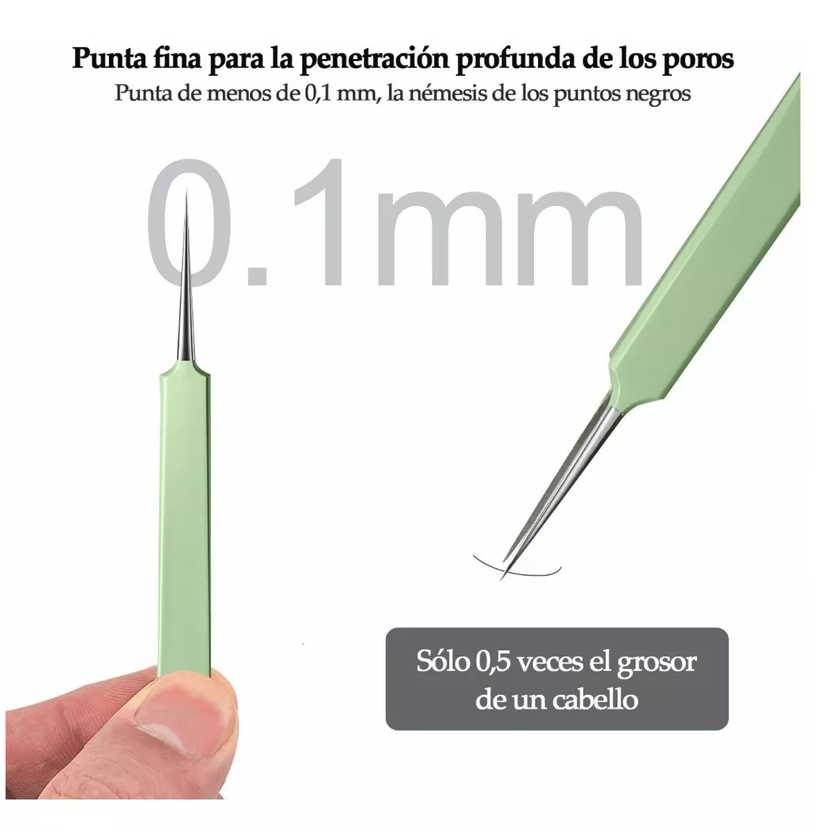 Foto 5 pulgar | Kit Removedor Extractor Puntos Negros Belug 9 Piezas color Verde