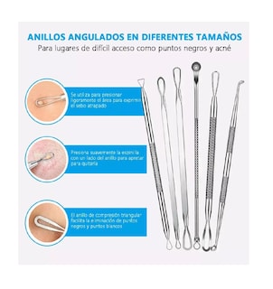 Foto 4 | Extractor de Acné Belug/Barros/Espinillas/Puntos Negros Kit 24pcs