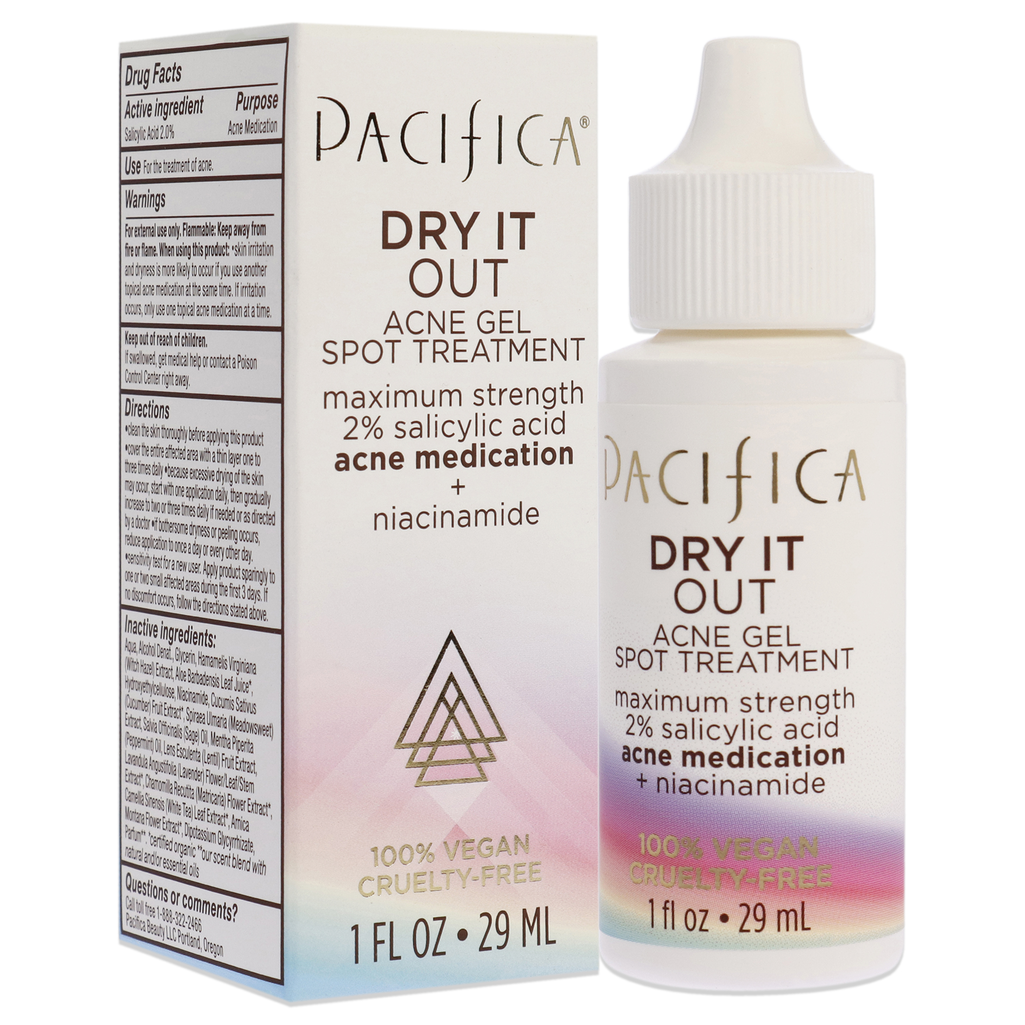 Foto 4 pulgar | Pacifica Dry It Out Acne Gel Spot Treatment For Unisex 1 Oz Treatment