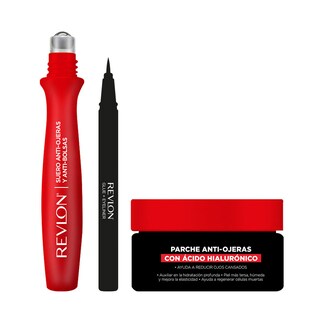 Foto 1 | Delineador Ojos con Pegamento Negro + Parche Antiojeras + Roll-On Antiojeras Revlon