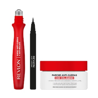 Foto 1 | Delineador de Ojos Revlon con Pegamento Negro Parche Antiojeras de Colágeno y Roll-On Antiojeras