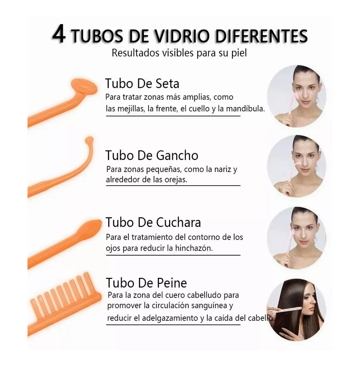 Foto 4 pulgar | Dispositivo de Belleza de Alta Frecuencia para el Rostro Dorado y Blanco