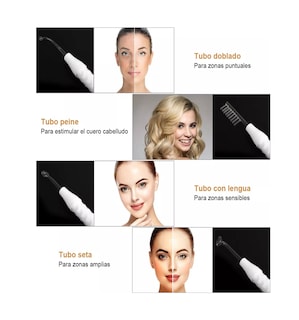 Foto 3 | Máquina Portátil Terapia Piel Belleza Facial Alta Frecuencia Blanco
