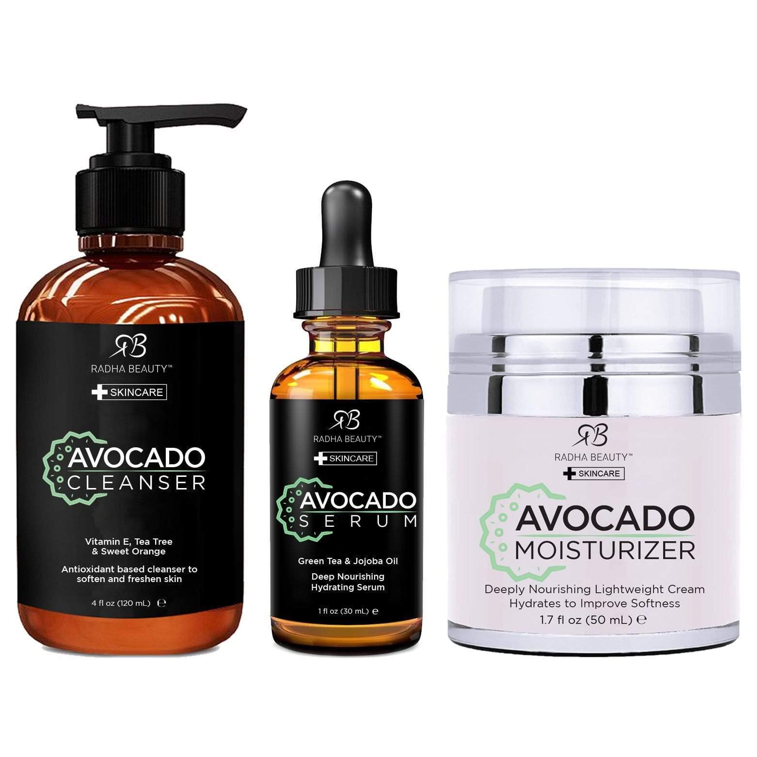 Foto 2 pulgar | Kit De Cuidado Facial Radha Beauty Avocado Antienvejecimiento 3 En 1 - Venta Internacional.