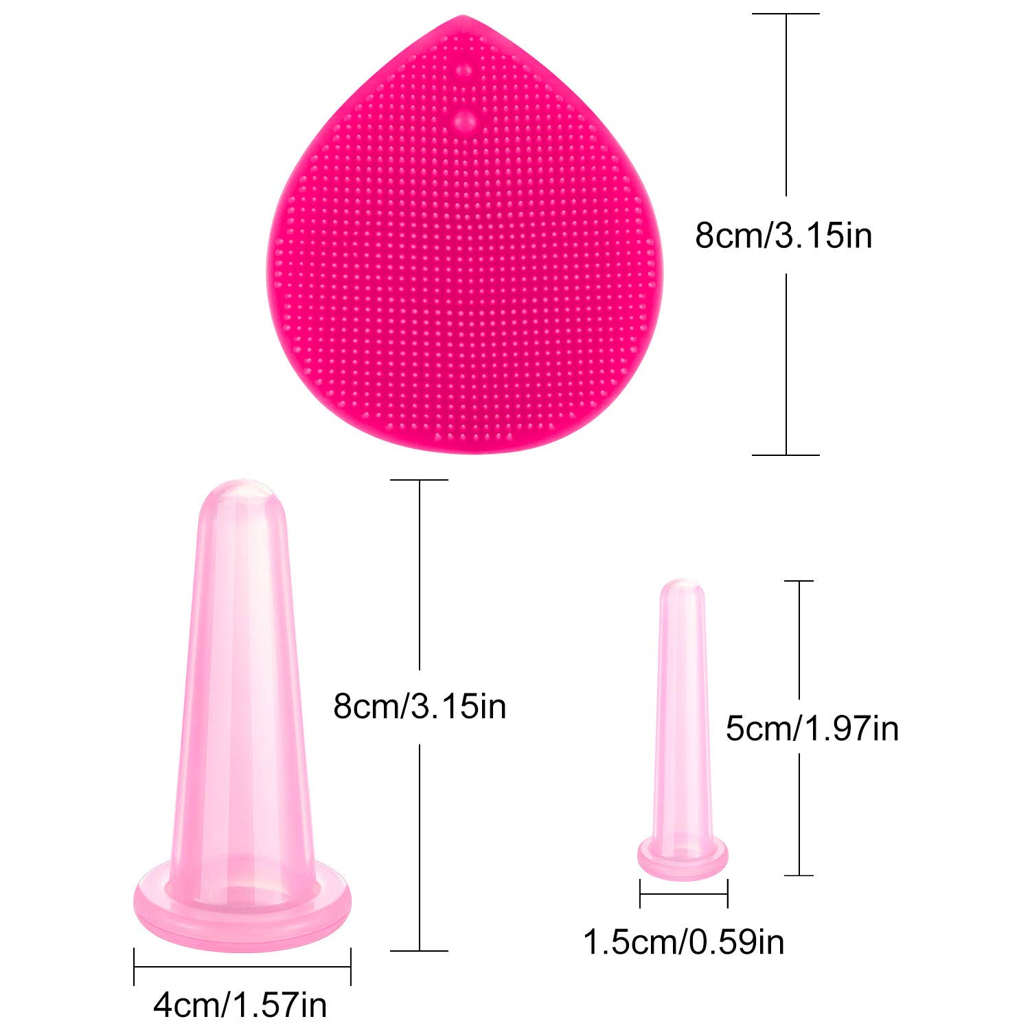 Foto 2 | Set De Ventosas Faciales Bbto Para Masaje Facial Y Ocular - Venta Internacional.