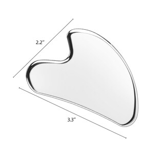 Foto 2 | Herramientas Faciales Gua Sha Btyms De Acero Inoxidable En Forma De Corazón - Venta Internacional.