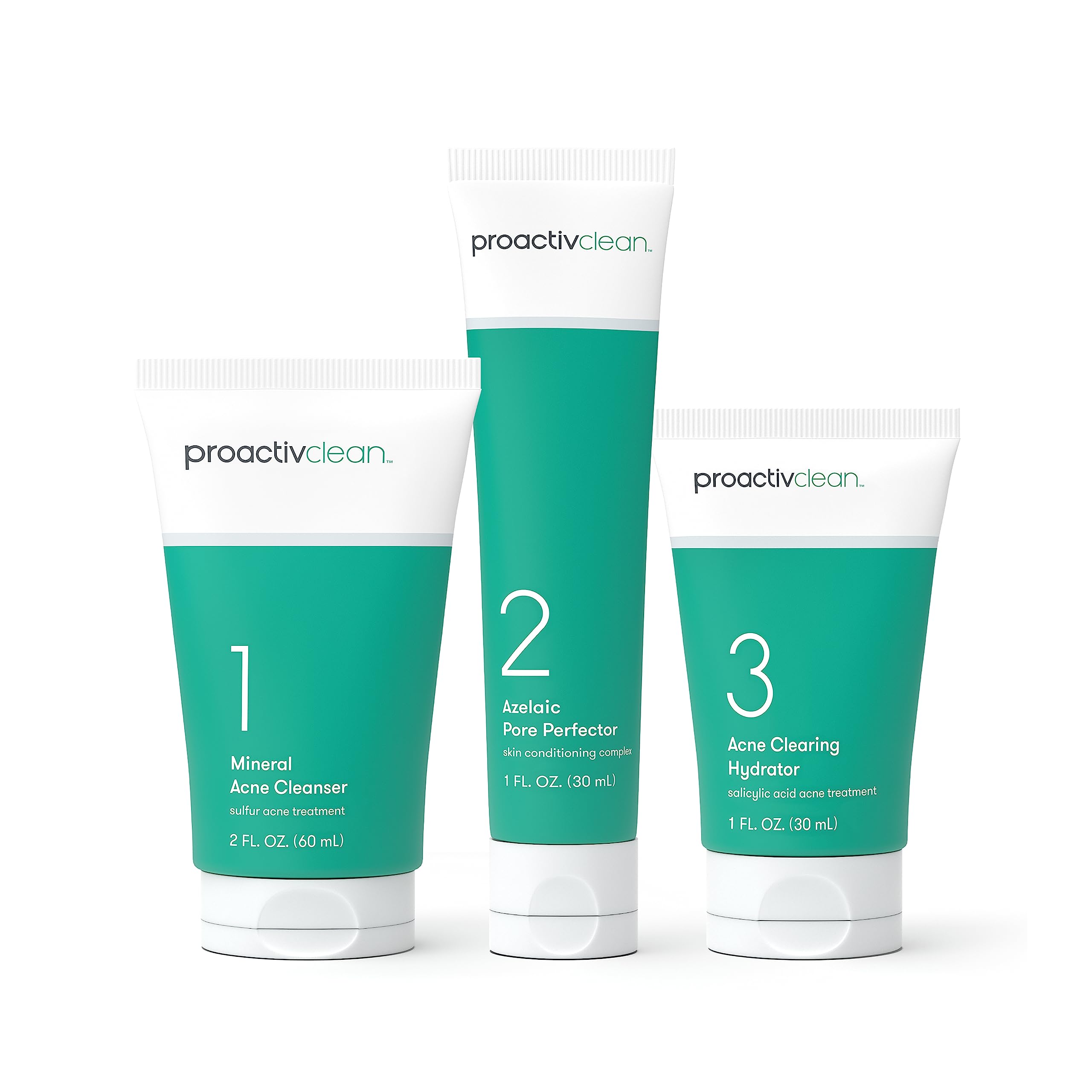 Foto 2 pulgar | Rutina De Tratamiento Del Acné Proactiv Clean, Kit De 3 Pasos Y 30 Días - Venta Internacional.