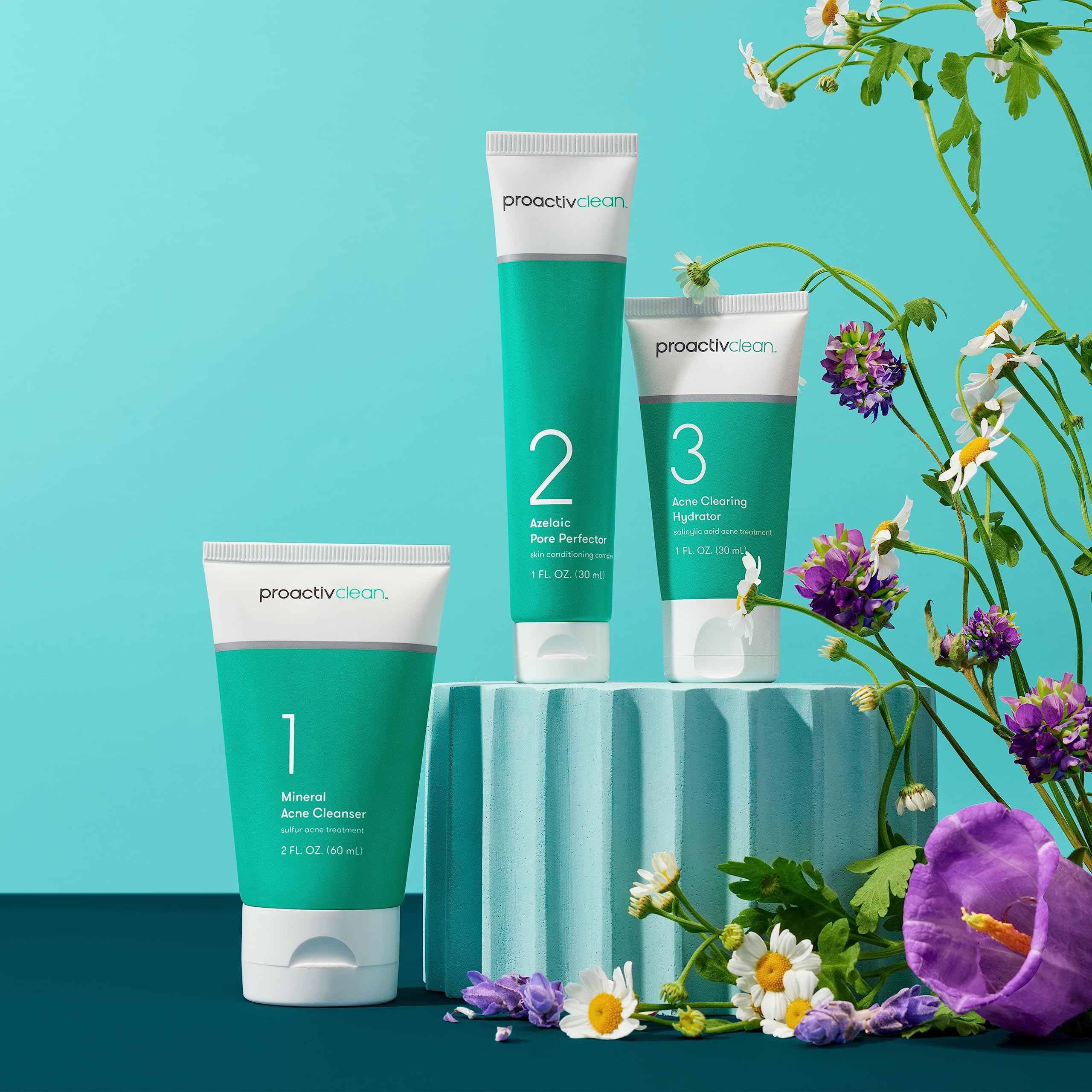 Foto 2 | Rutina De Tratamiento Del Acné Proactiv Clean, Kit De 3 Pasos Y 30 Días - Venta Internacional.