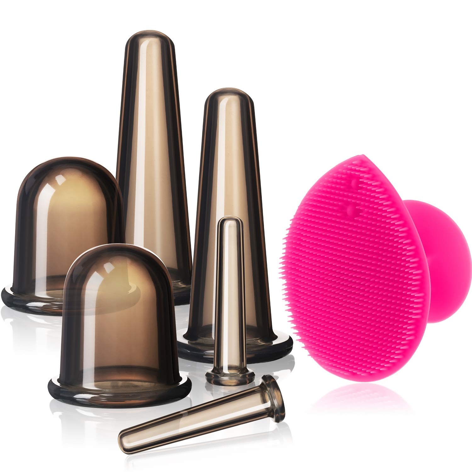 Foto 2 pulgar | Set De Ventosas Faciales Bbto Set De Ventosas Con Cepillo Exfoliante - Venta Internacional.
