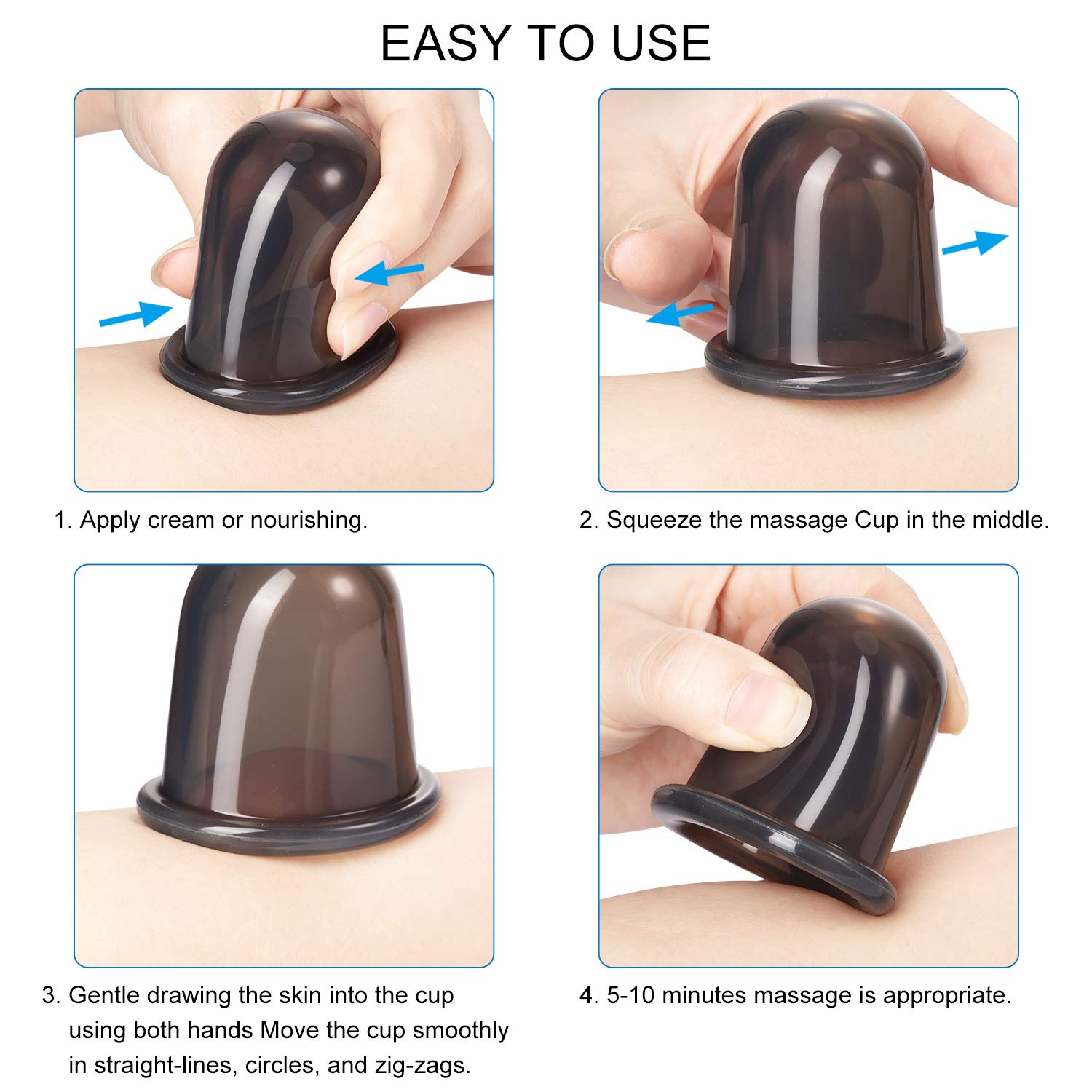 Foto 4 pulgar | Set De Ventosas Faciales Bbto Set De Ventosas Con Cepillo Exfoliante - Venta Internacional.