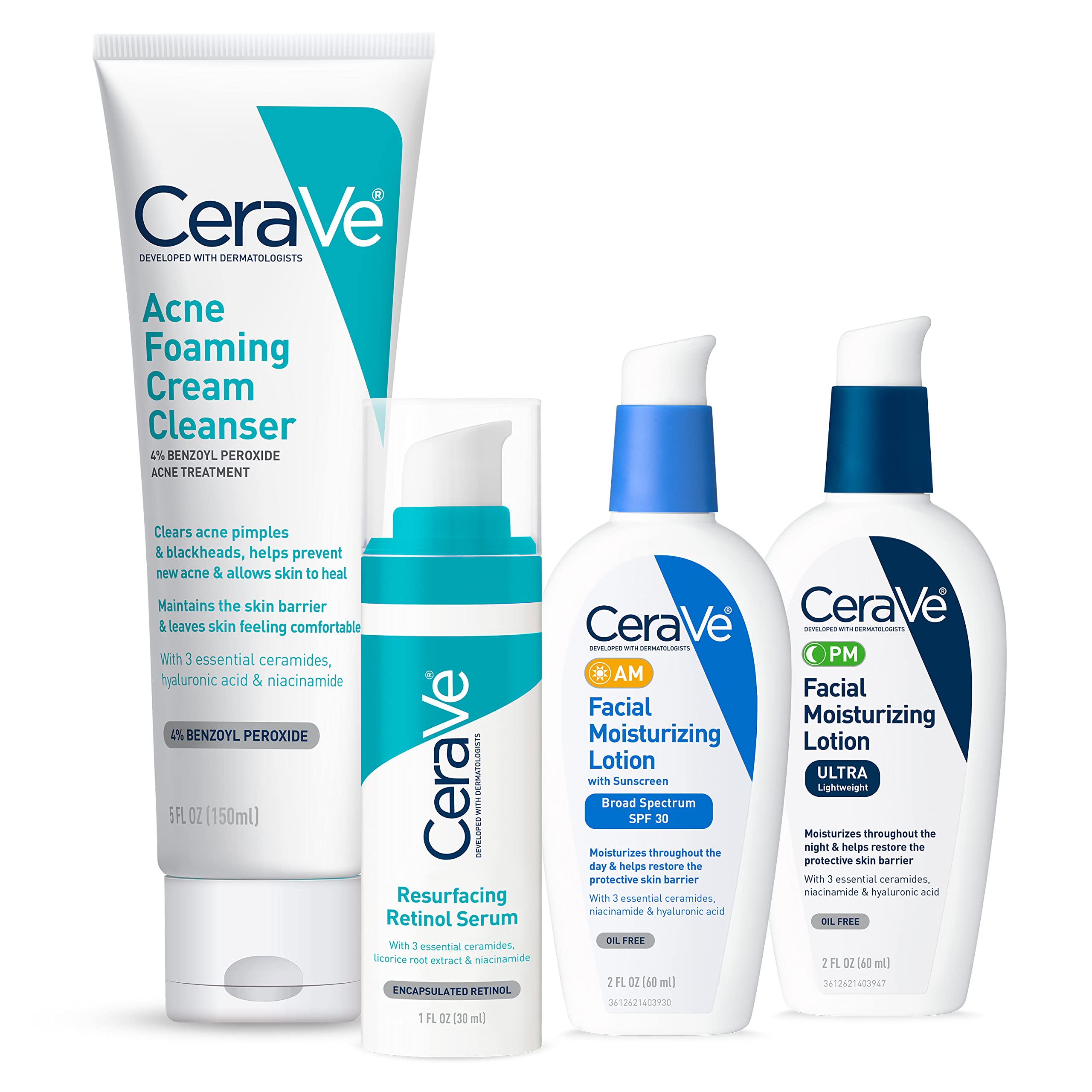 Foto 2 pulgar | Set Para El Cuidado De La Piel Cerave Acne Con Crema Limpiadora Espumosa Para El Acné De 150 Ml - Venta Internacional.