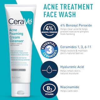 Foto 3 | Set Para El Cuidado De La Piel Cerave Acne Con Crema Limpiadora Espumosa Para El Acné De 150 Ml - Venta Internacional.