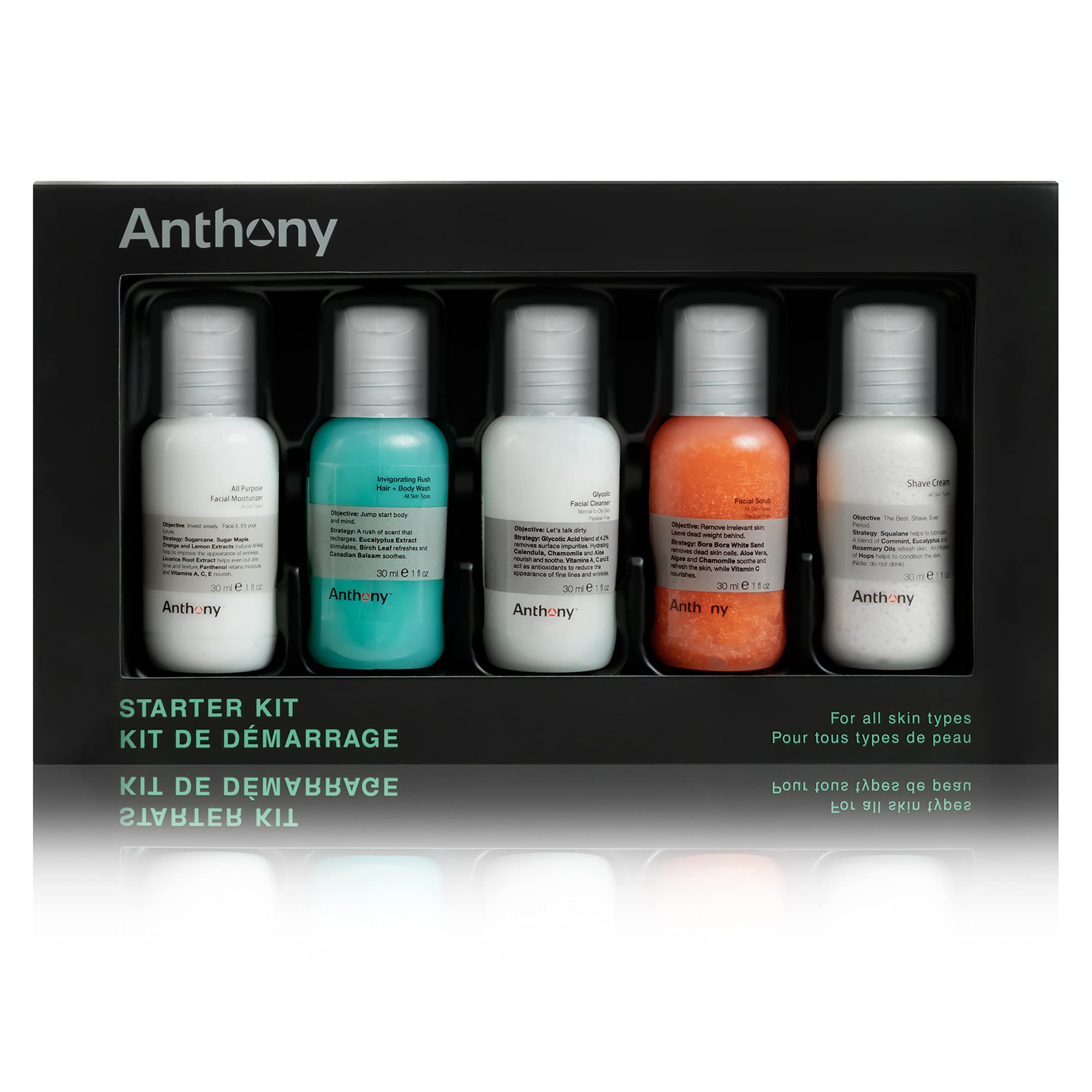 Foto 2 pulgar | Kit De Inicio: Exfoliante Facial Con Glicólico Anthony, 30 Ml, 5 Unidades - Venta Internacional.