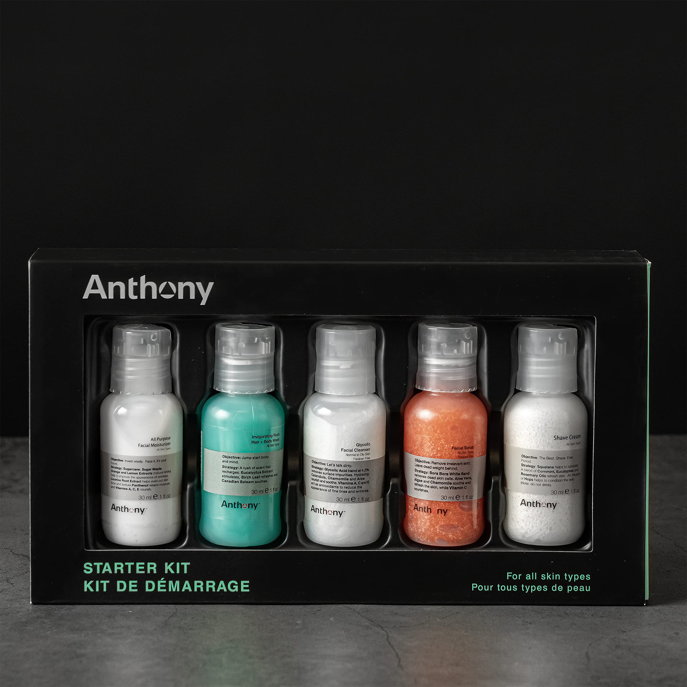 Foto 3 pulgar | Kit De Inicio: Exfoliante Facial Con Glicólico Anthony, 30 Ml, 5 Unidades - Venta Internacional.