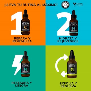 Foto 2 | Kit Serum Vitamina C + Suero Acido Hialuronico + Suero Ácido Glicólico + Serum Niacinamida Skin Care Hidratant