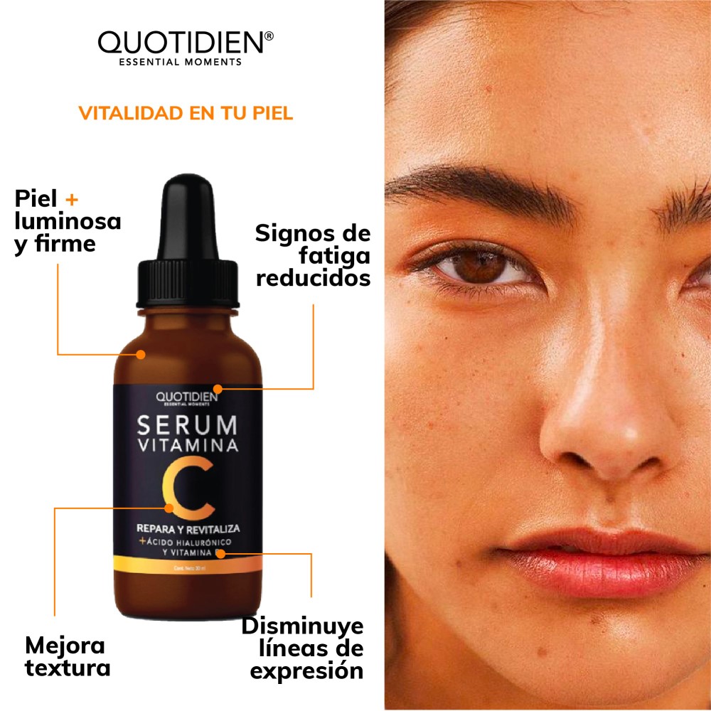 Foto 4 pulgar | Kit Serum Vitamina C + Suero Acido Hialuronico + Suero Ácido Glicólico + Serum Niacinamida Skin Care Hidratant