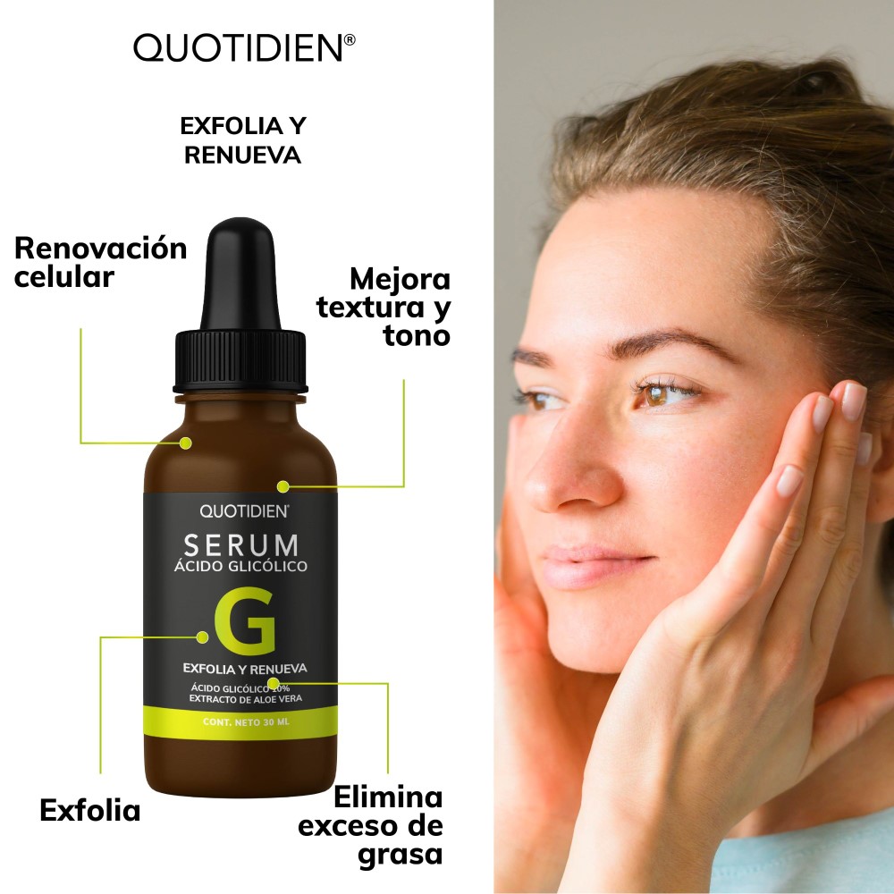 Foto 6 | Kit Serum Vitamina C + Suero Acido Hialuronico + Suero Ácido Glicólico + Serum Niacinamida Skin Care Hidratant