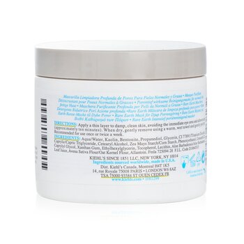 Foto 5 pulgar | Máscara Limpiadora Kiehl's Rare Earth Deep Pore Cleansing - Venta Internacional.