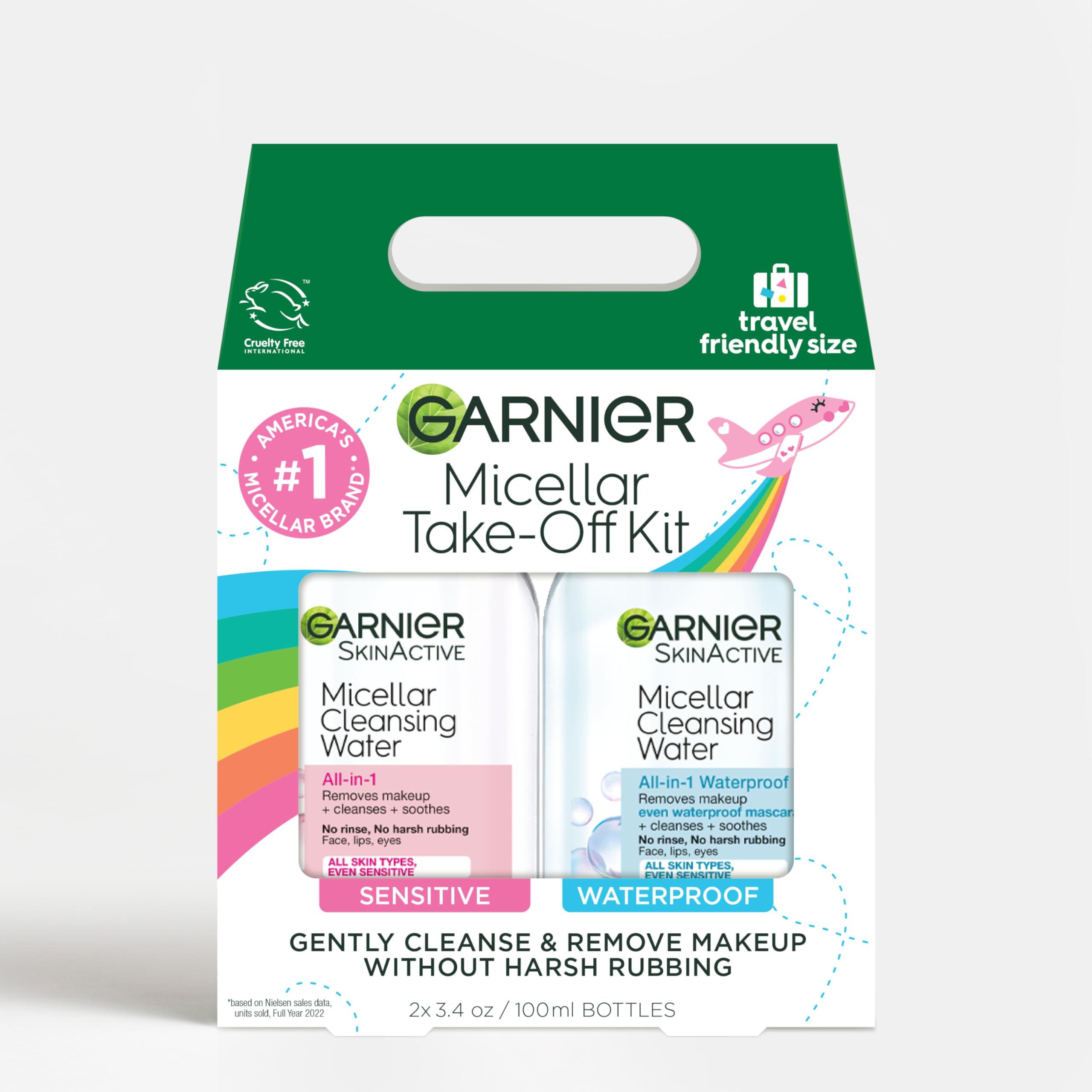 Kit De Extracción De Agua Micelar Garnier All-in-1, Tamaño De Viaje - Venta Internacional.