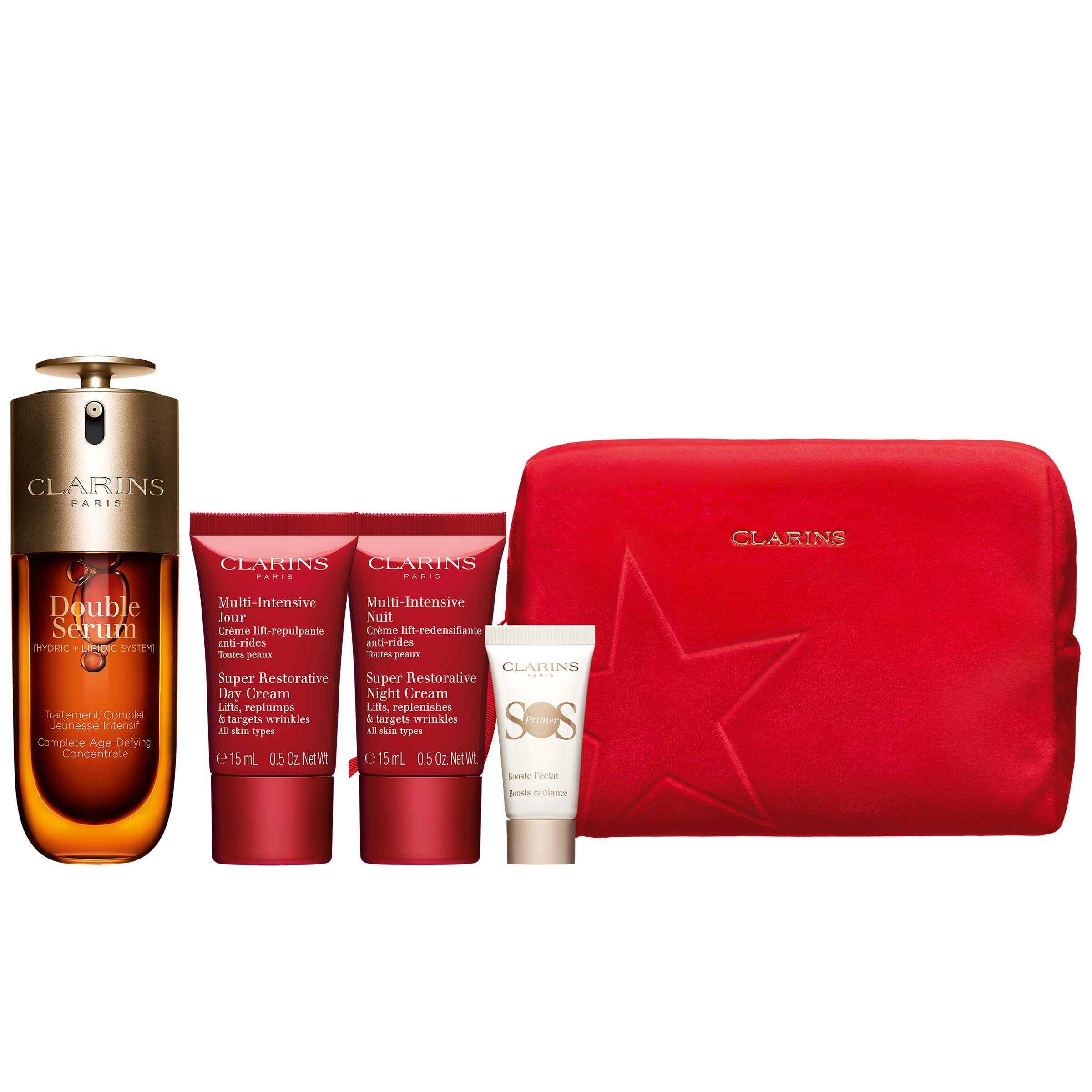 Foto 2 pulgar | Set De Regalo Para El Cuidado De La Piel Clarins Double Serum Super Restorative - Venta Internacional.