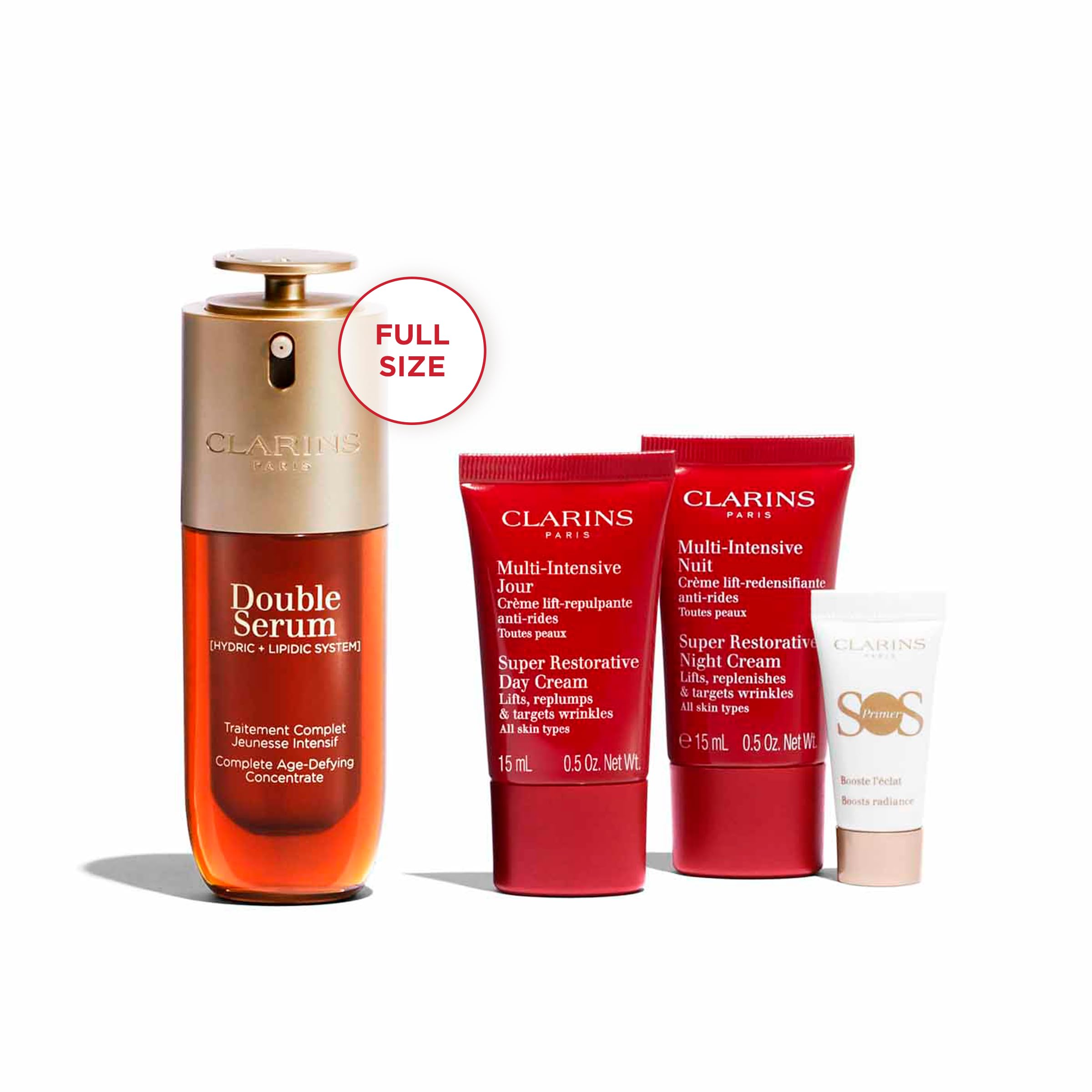 Foto 3 pulgar | Set De Regalo Para El Cuidado De La Piel Clarins Double Serum Super Restorative - Venta Internacional.