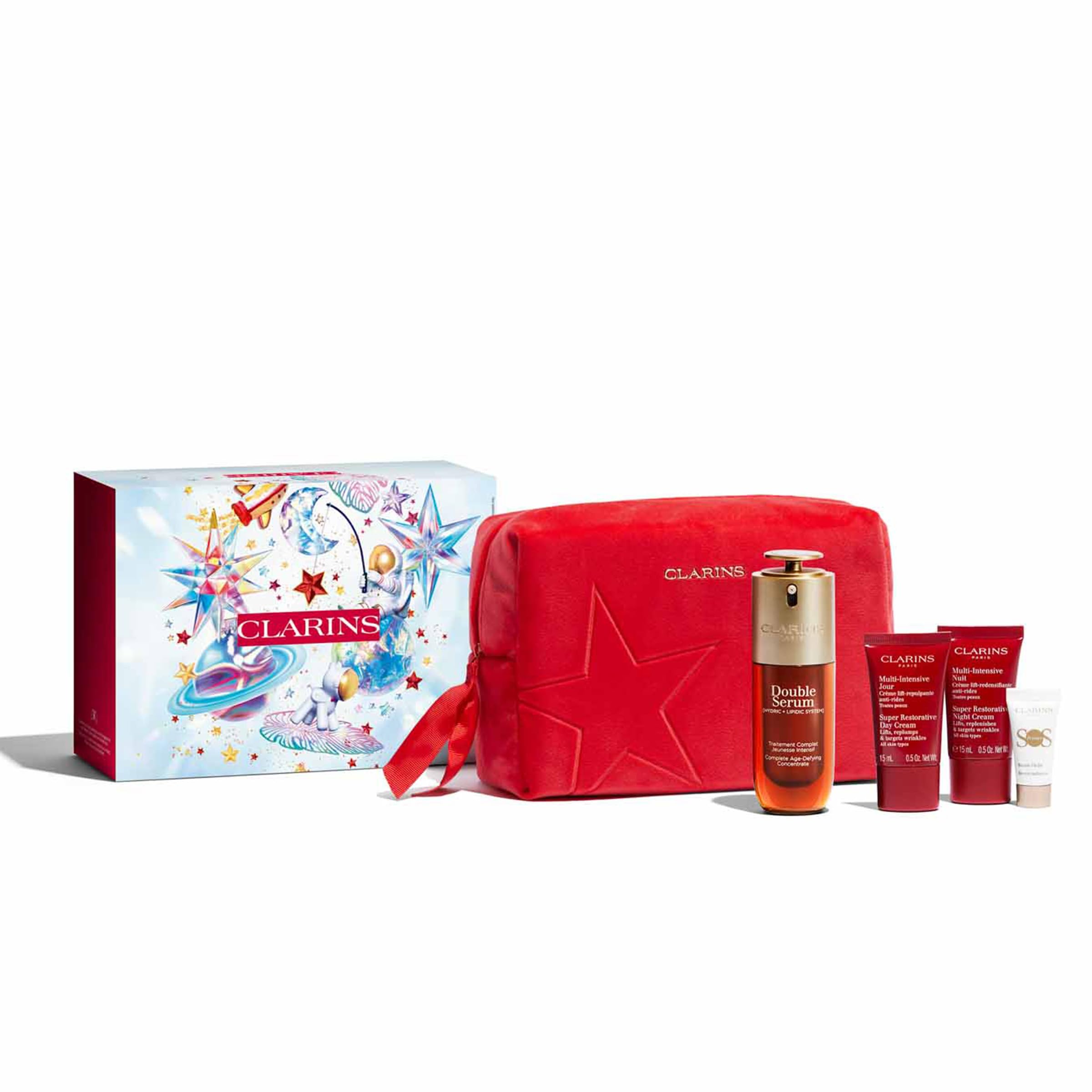 Foto 4 pulgar | Set De Regalo Para El Cuidado De La Piel Clarins Double Serum Super Restorative - Venta Internacional.