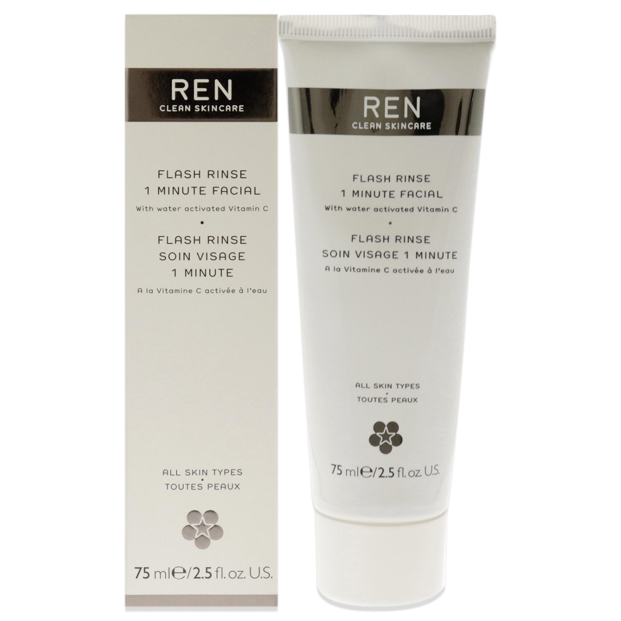 Mascarilla Facial Ren Flash Rinse De 1 Minuto Con 10% De Vitamina C 75 Ml - Venta Internacional.