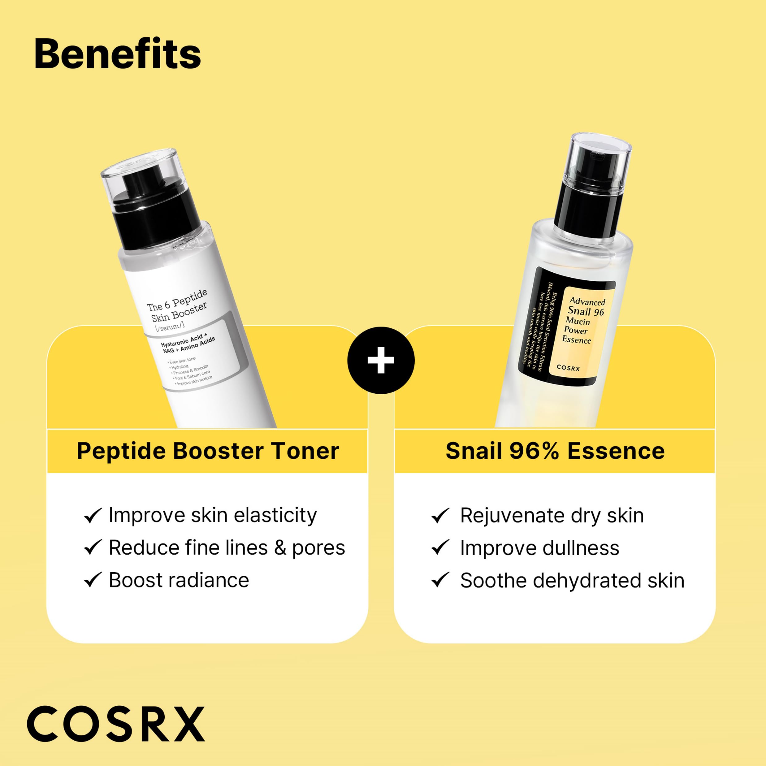 Foto 5 | Set para el Cuidado de la Piel Cosrx Snail Mucin 96% Peptide Booster Serum - Venta Internacional