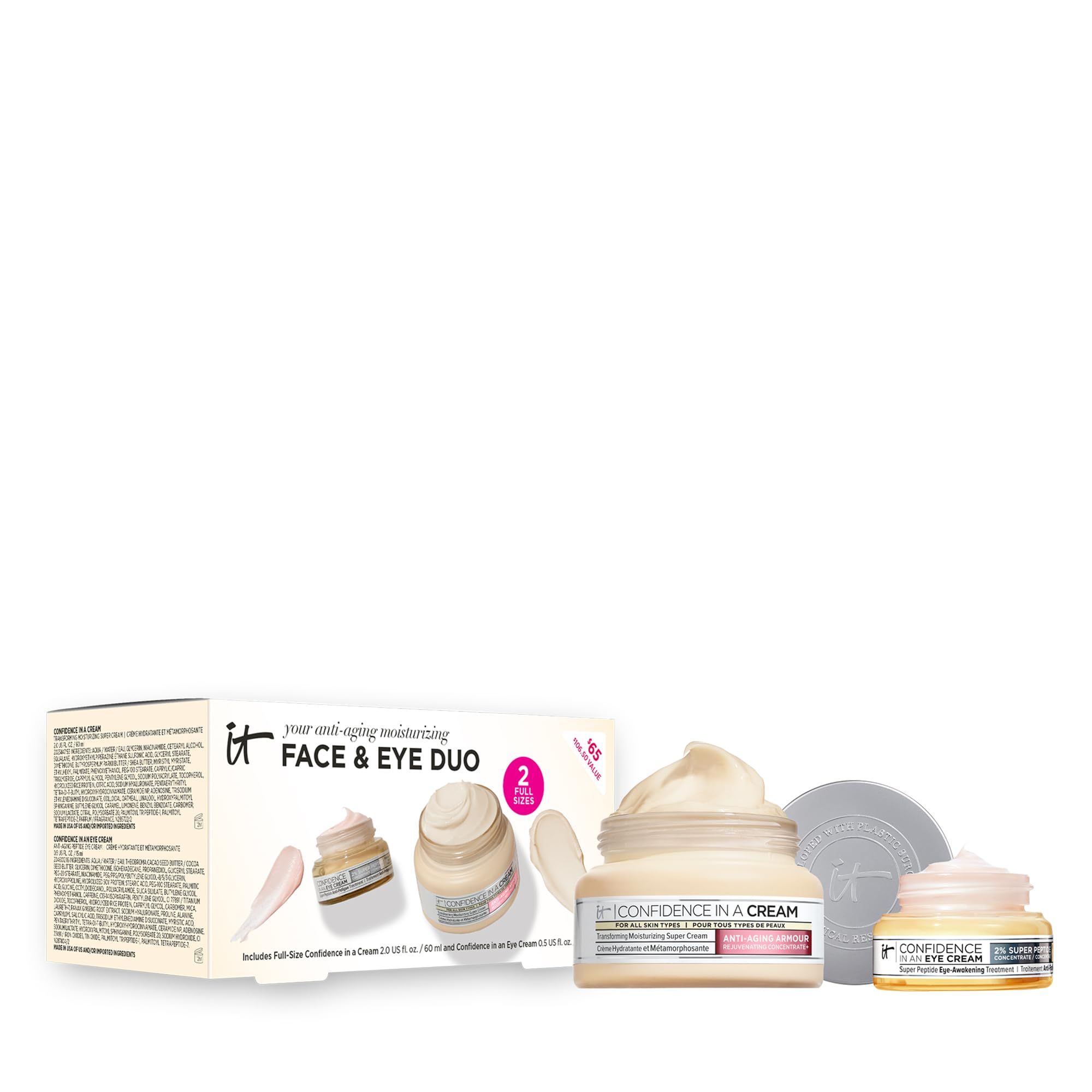 Set De Cuidado De La Piel It Cosmetics Confianza En Una Crema Para Rostro Y Ojos - Venta Internacional.