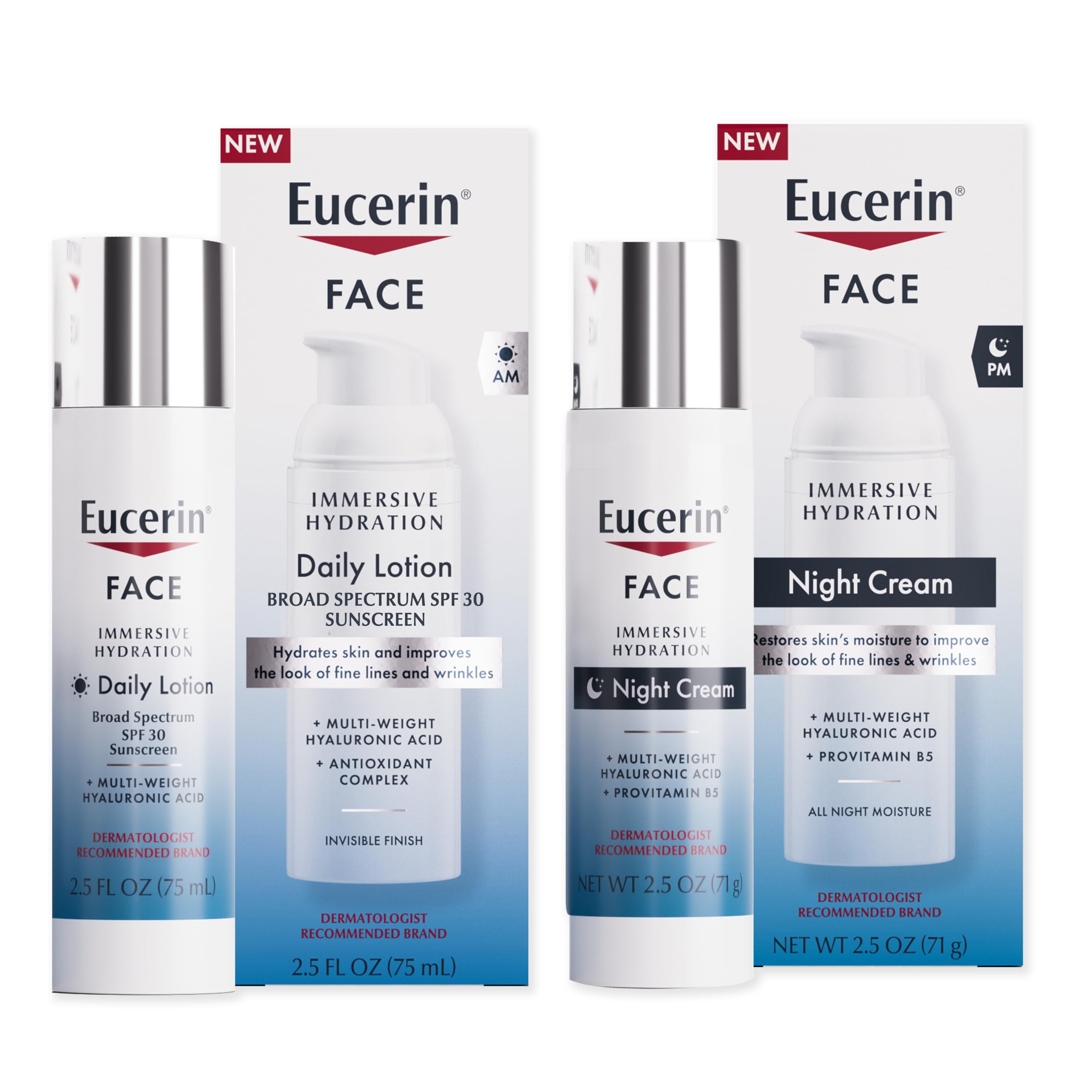 Foto 2 pulgar | Set Para El Cuidado De La Piel Eucerin Face Immersive Hydration Con Spf30 - Venta Internacional.