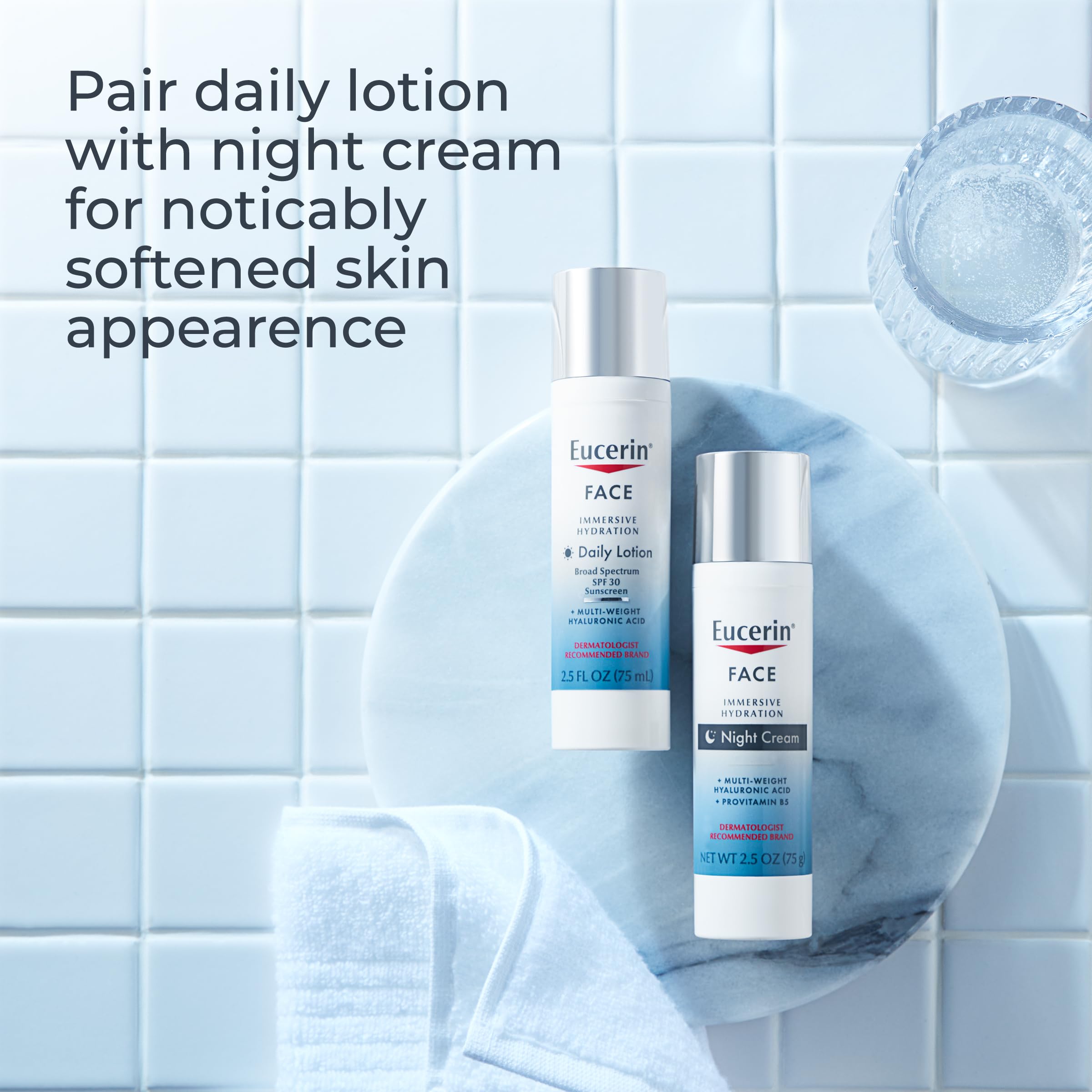 Foto 5 pulgar | Set Para El Cuidado De La Piel Eucerin Face Immersive Hydration Con Spf30 - Venta Internacional.