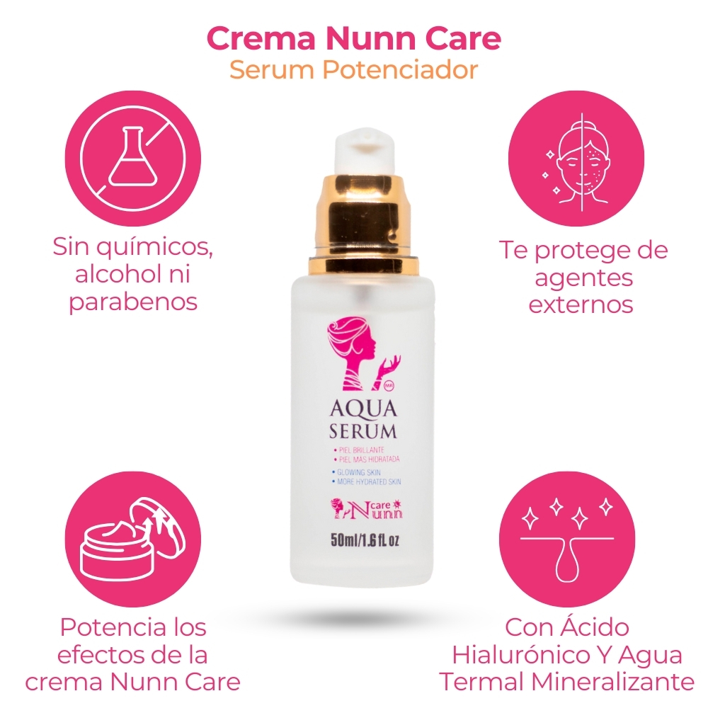 Foto 4 pulgar | Kit Aqua Sérum Y Crema Nunn Care Kit Anti Manchas Combate Las Impurezas E Imperfecciones