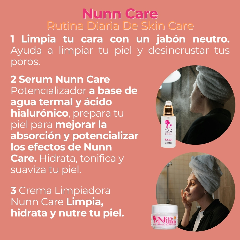 Foto 5 | Kit Aqua Sérum Y Crema Nunn Care Kit Anti Manchas Combate Las Impurezas E Imperfecciones