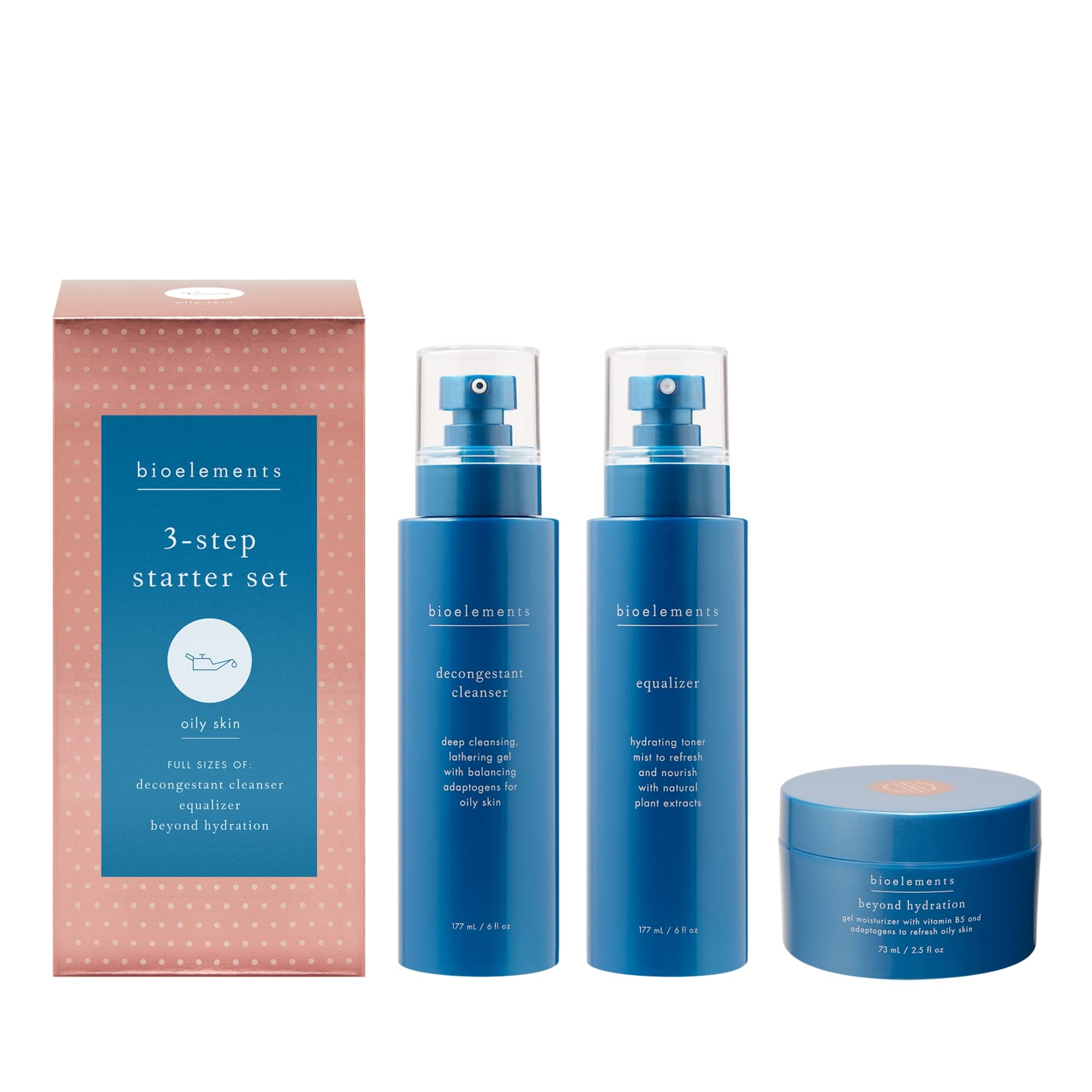 Foto 1 | Set De Cuidado De La Piel Bioelements, 3 Pasos, Para Piel Grasa, Vegano - Venta Internacional.