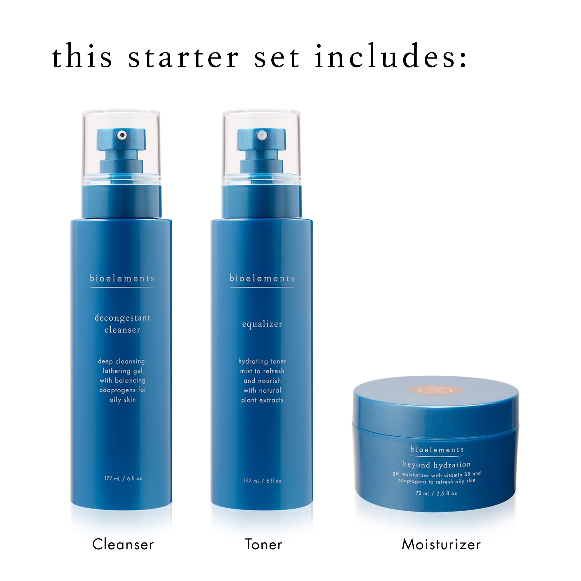 Foto 3 | Set De Cuidado De La Piel Bioelements, 3 Pasos, Para Piel Grasa, Vegano - Venta Internacional.