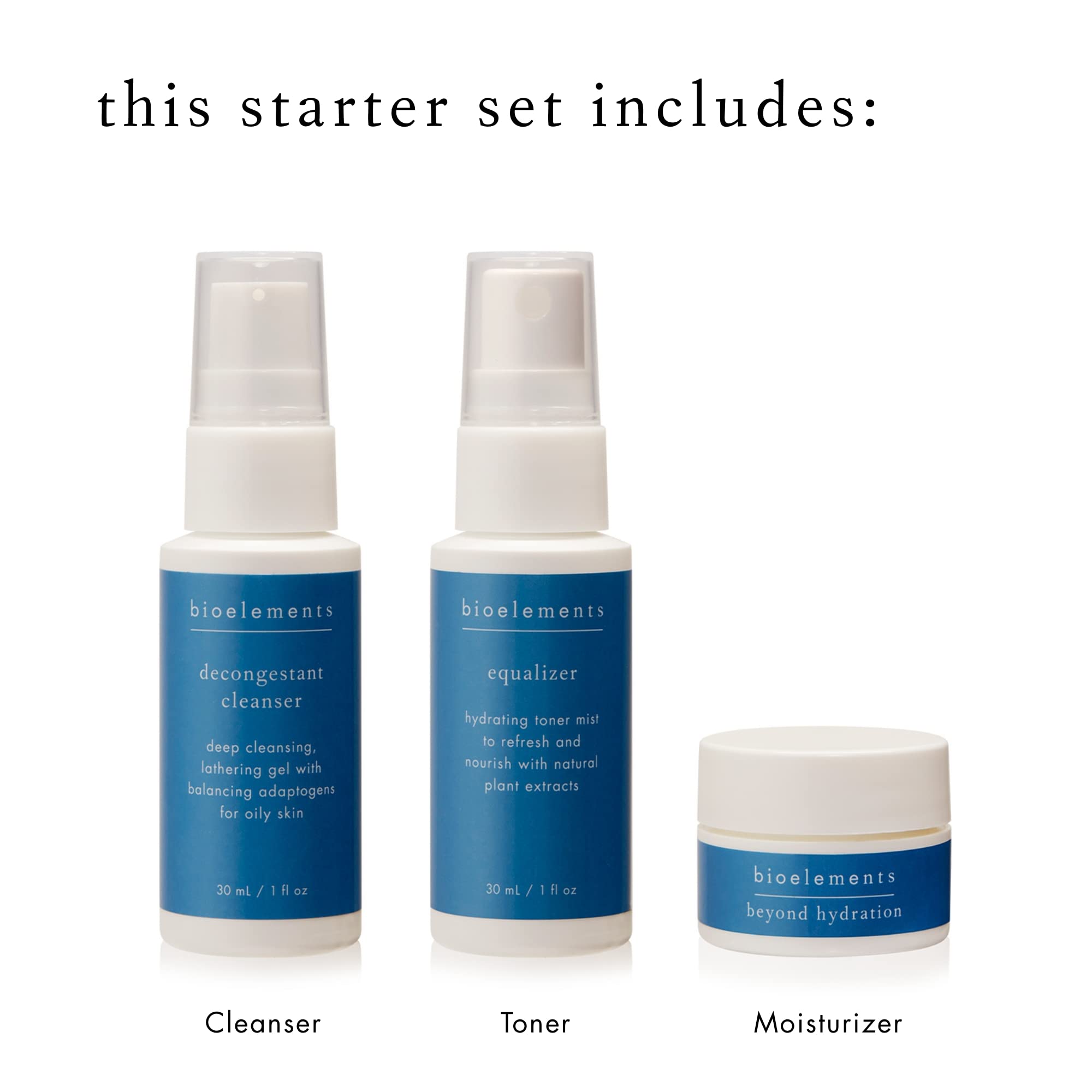 Foto 3 | Set De Cuidado De La Piel Bioelements, Miniiniciador De 3 Pasos, Para Piel Grasa, Vegano - Venta Internacional.