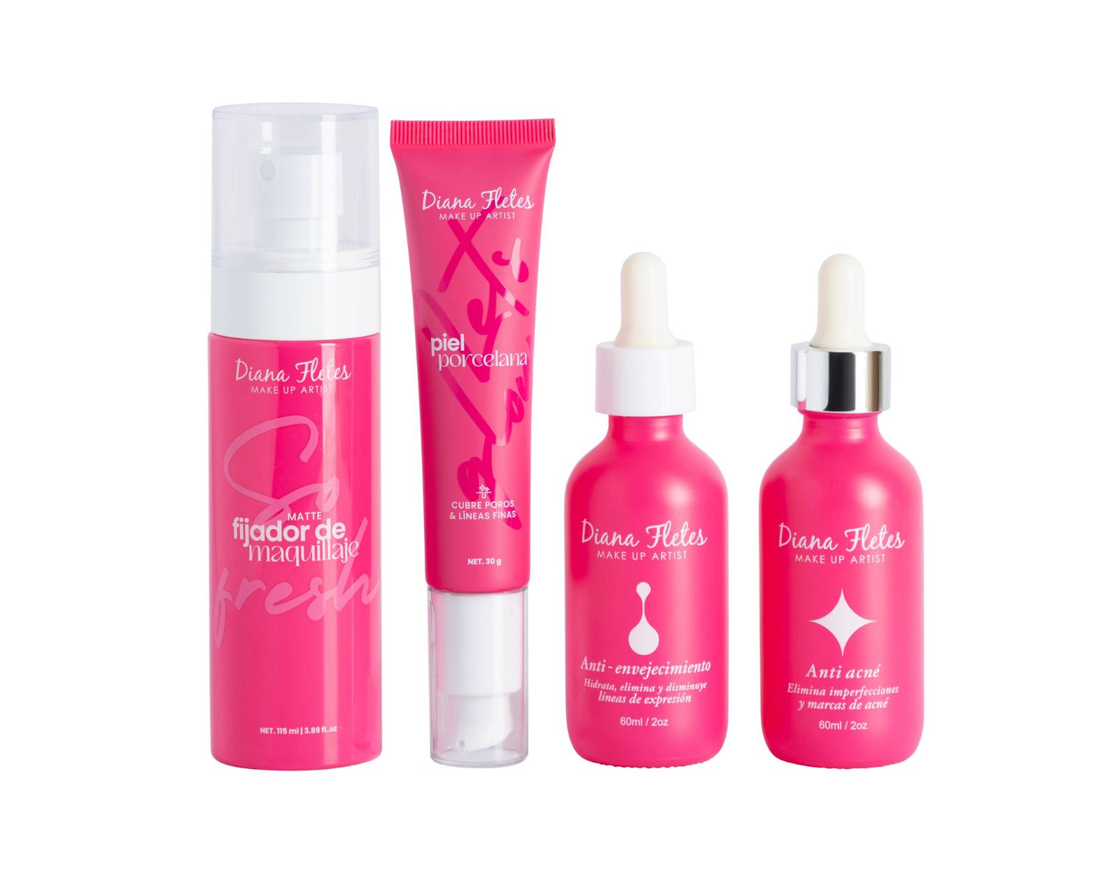 Foto 2 pulgar | Kit Perfect Skin Collection Kit-cp02 Diana Fletes Serum, Primer Y Fijador