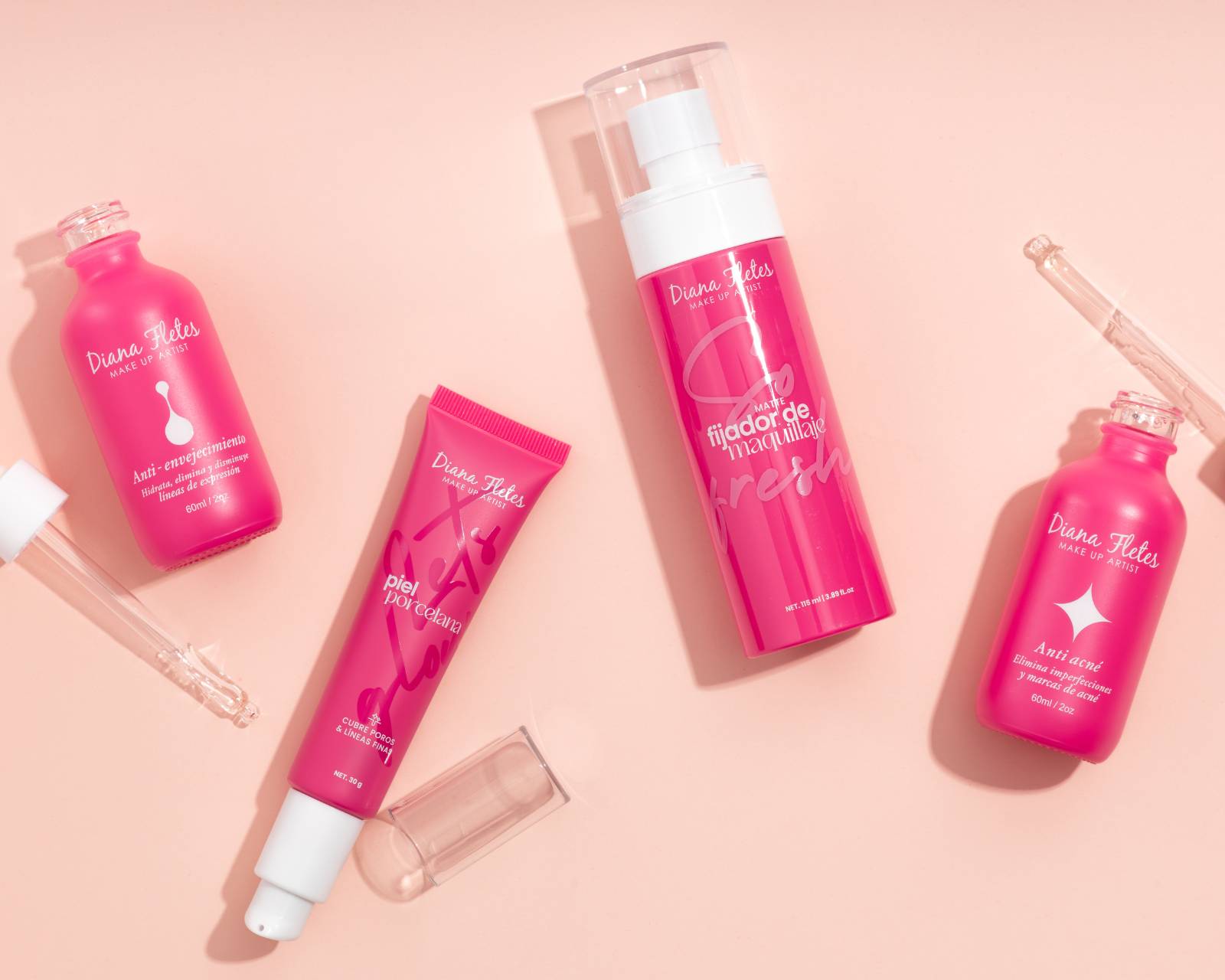 Foto 4 pulgar | Kit Perfect Skin Collection Kit-cp02 Diana Fletes Serum, Primer Y Fijador