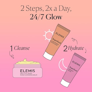 Foto 4 | Kit De Cuidado De La Piel Elemis Way To Glow Con Bálsamo Limpiador E Hidratante - Venta Internacional.