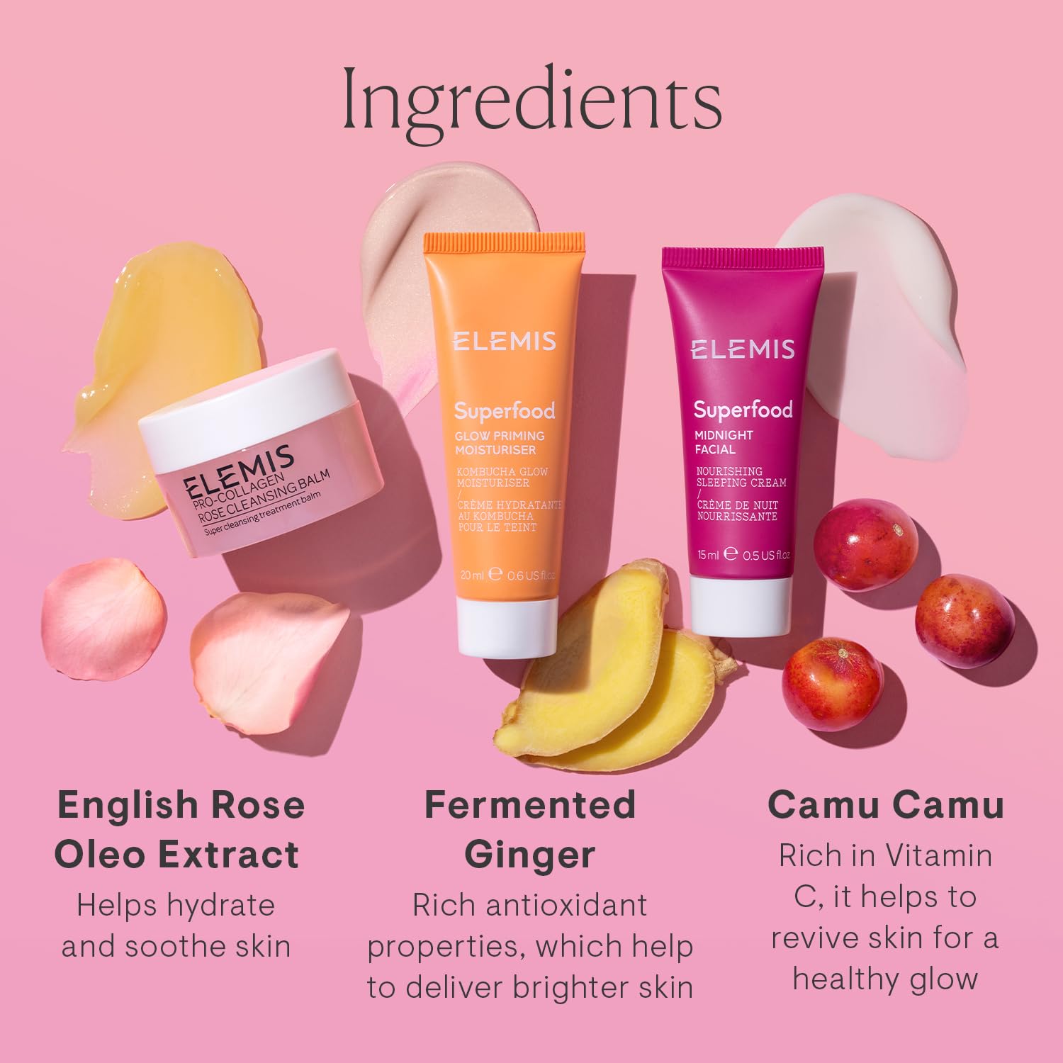 Foto 5 | Kit De Cuidado De La Piel Elemis Way To Glow Con Bálsamo Limpiador E Hidratante - Venta Internacional.