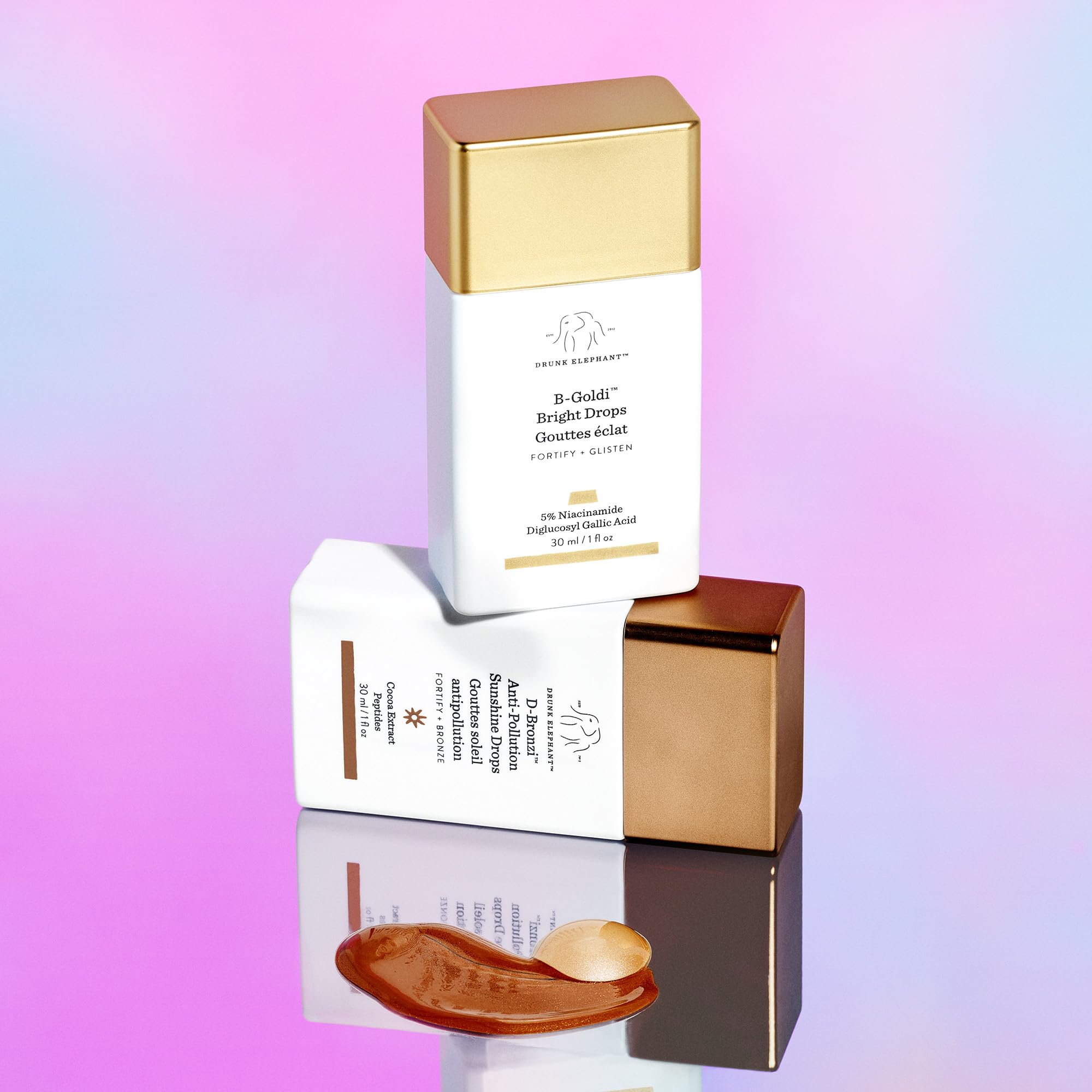 Foto 5 pulgar | Kit Skincare Drunk Elephant Time To Reflect Con B-goldi Y D-bronzi, 30 Ml - Venta Internacional.