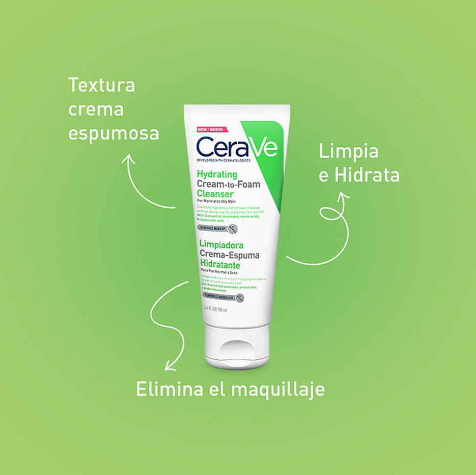Foto 4 pulgar | Kit Cuidado Facial Cerave Para Piel Seca: Limpieza, Hidratación Y Reparación – Piel Saludable, Suave Y Libre D