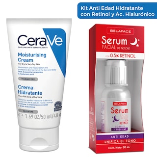 Foto 1 | Kit Skincare Antiedad Sérum Retinol + Crema Hidratante Cerave 2pcs