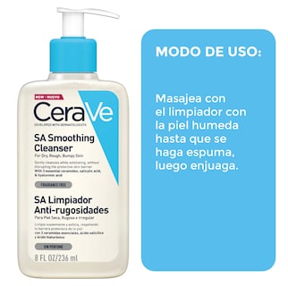 Foto 3 | Kit Cerave Anti-rugosidades: Limpiador Y Crema Alisadora Con Ácido Salicílico Y Ceramidas