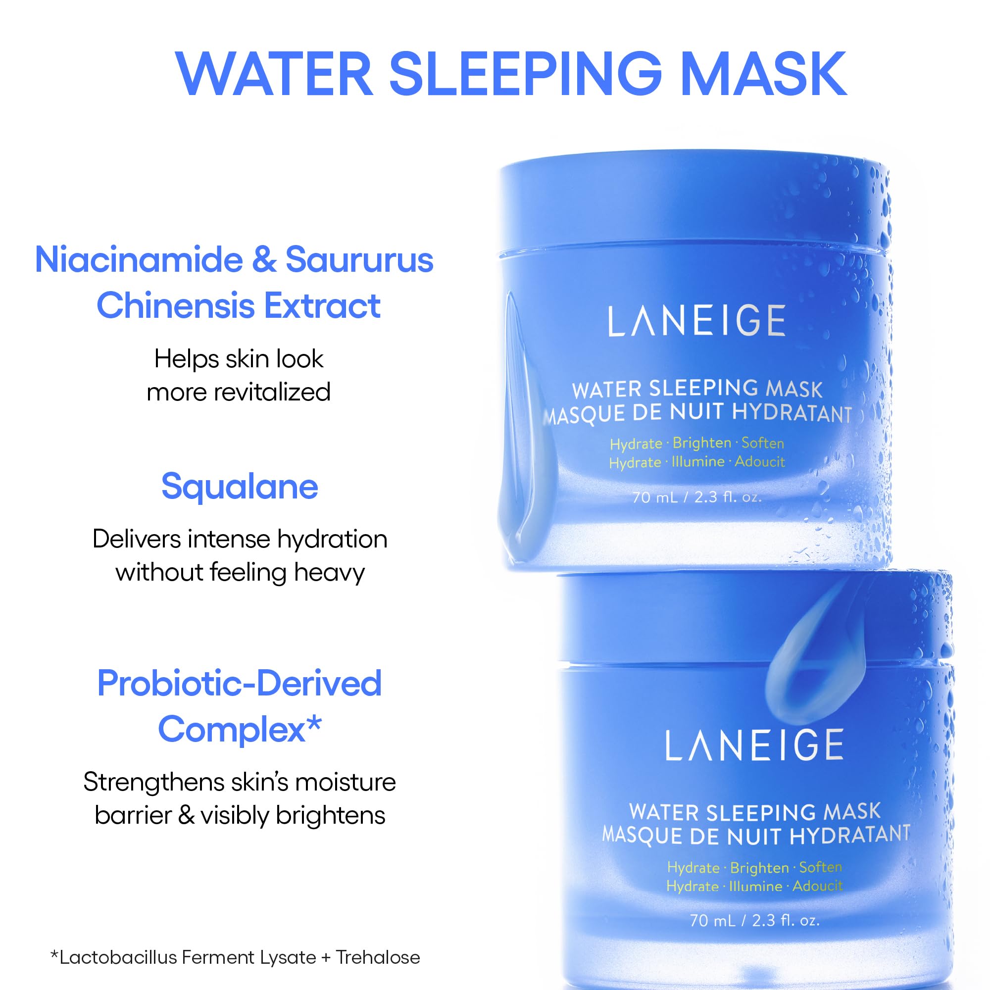Foto 6 pulgar | Paquete De Máscara Para Dormir Para Labios Y Máscara Para Dormir Con Agua Laneige - Venta Internacional.