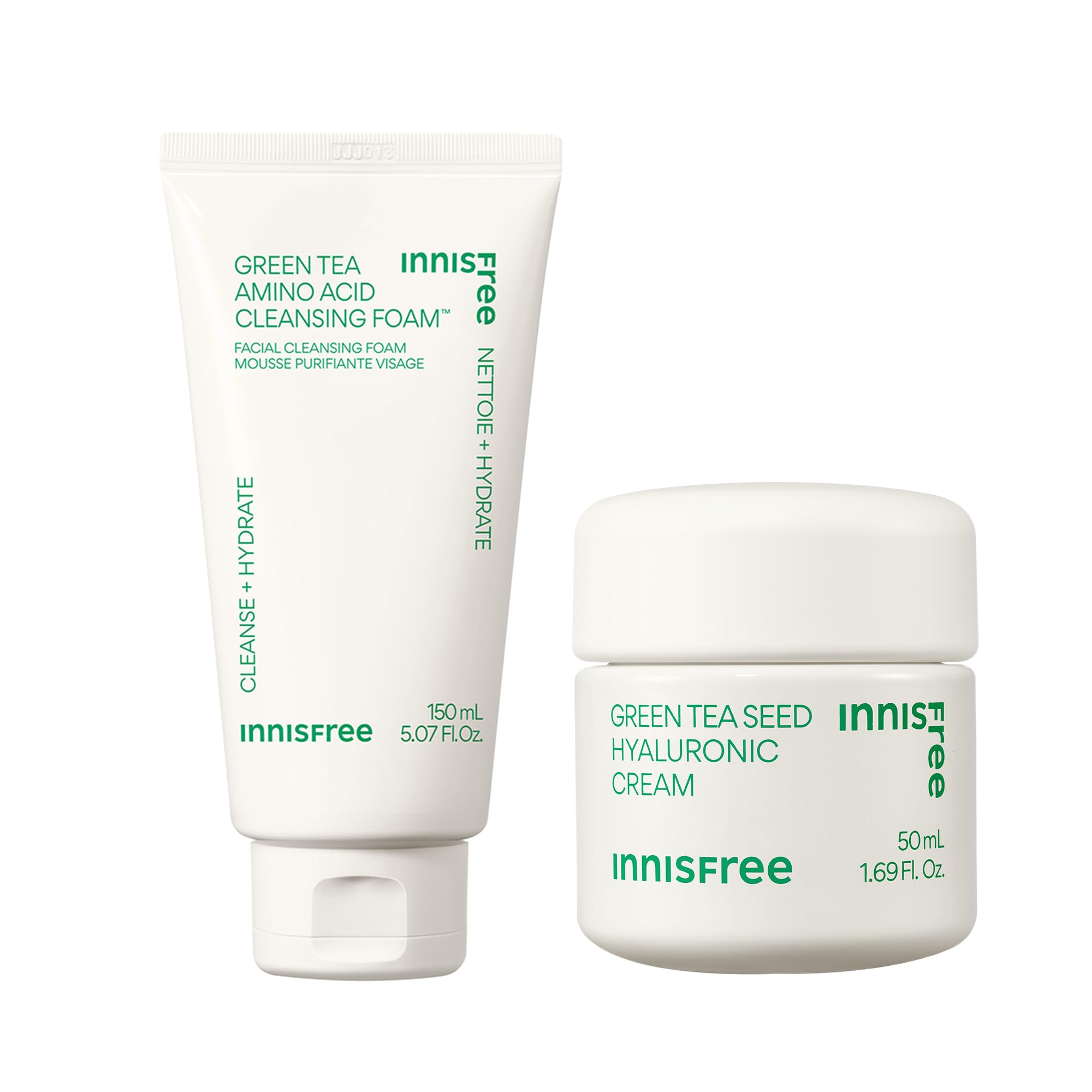 Set De Cuidado De La Piel Innisfree Green Tea Cleanse + Hydrate Duo - Venta Internacional.