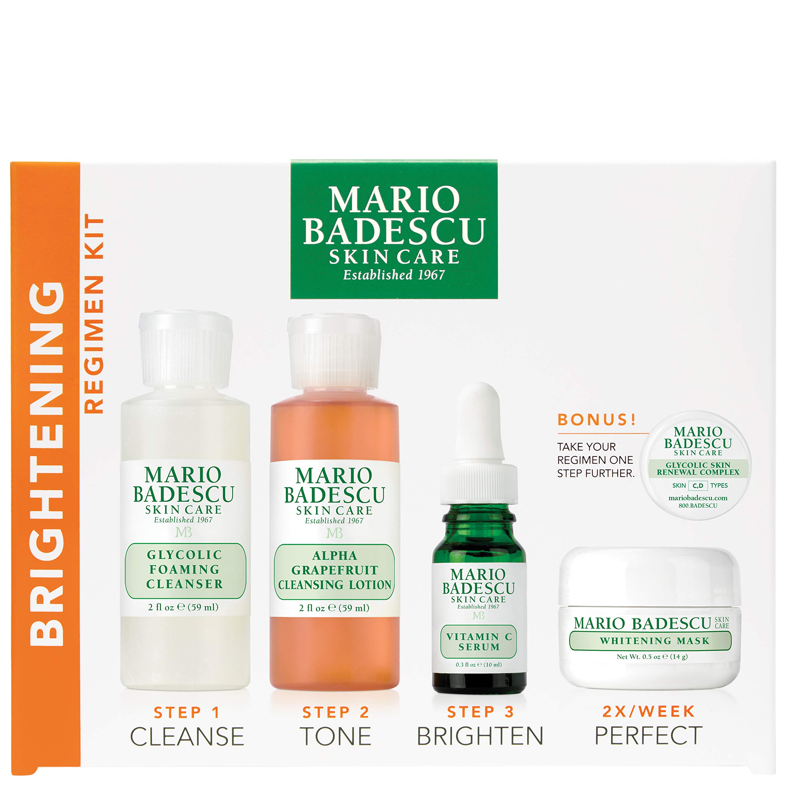 Foto 2 pulgar | Set De Cuidado De La Piel Mario Badescu The Brightening Kit 5 Piezas - Venta Internacional.
