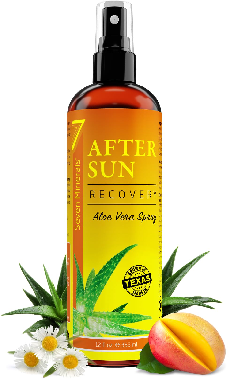 Spray De Recuperación Solar After Sun Seven Minerals, 355 Ml Con Aloe - Venta Internacional.