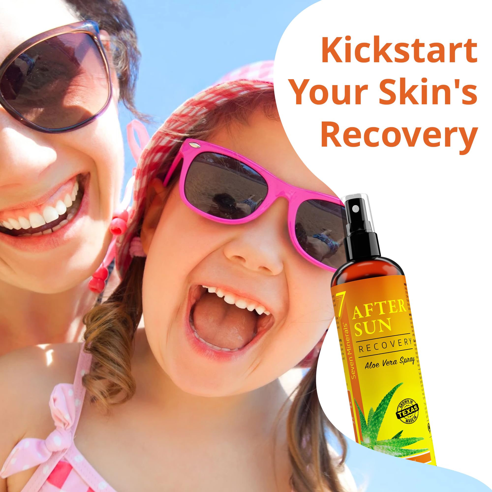 Foto 2 | Spray De Recuperación Solar After Sun Seven Minerals, 355 Ml Con Aloe - Venta Internacional.