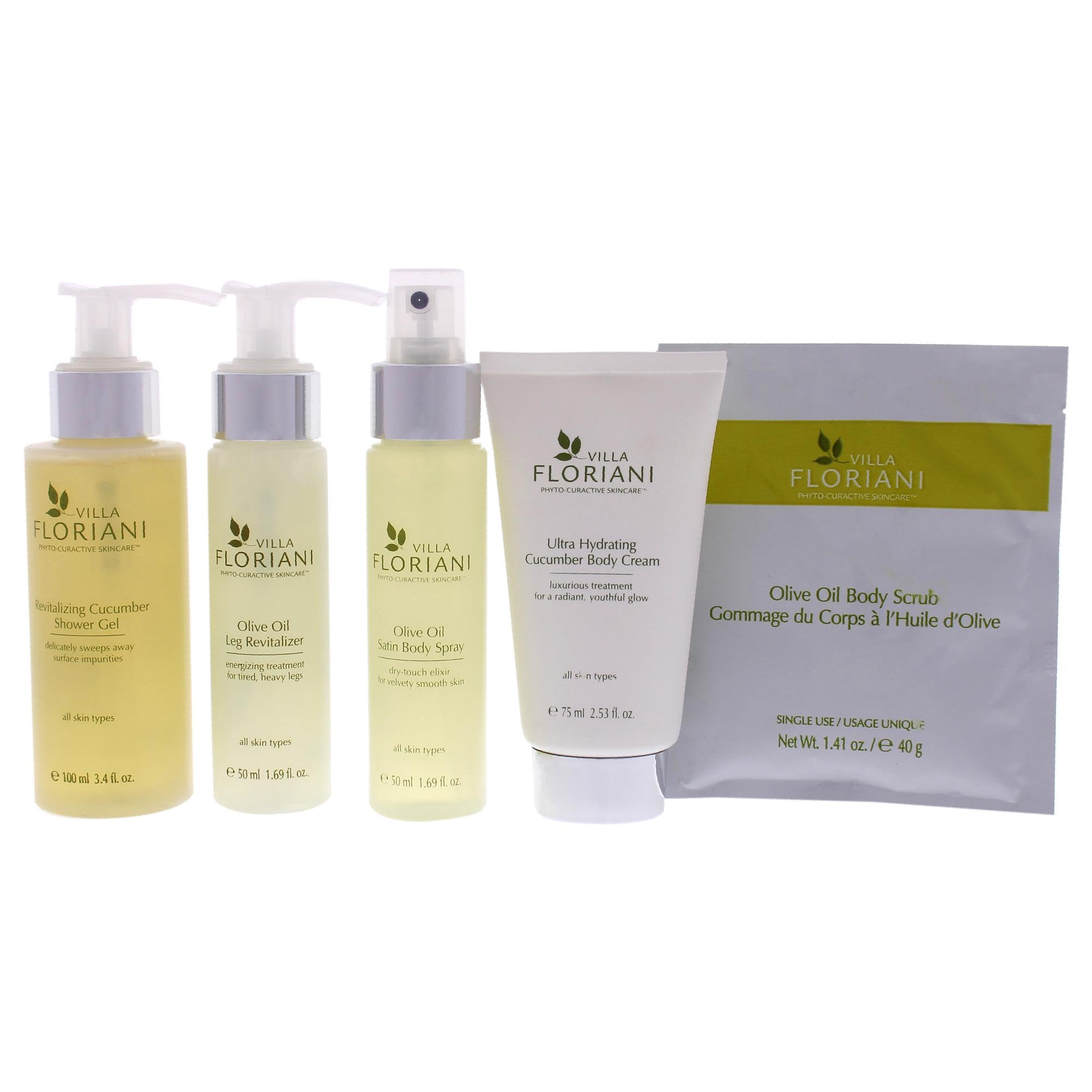 Foto 3 pulgar | Kit De Viaje Corporal Villa Floriani, Ultrahidratante, Unisex, 5 Piezas - Venta Internacional.